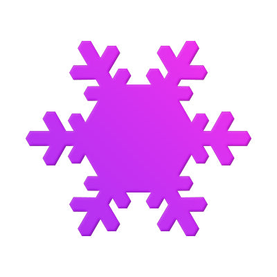 Light Blue/Purple Snowflake Glitter - 9MM – Gl'amourXx Designs