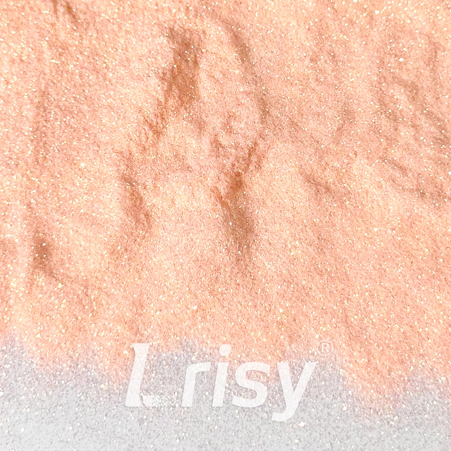 0.1mm Extra Fine Golden Highlighting Iridescent Apricot Pink Glitter 1802