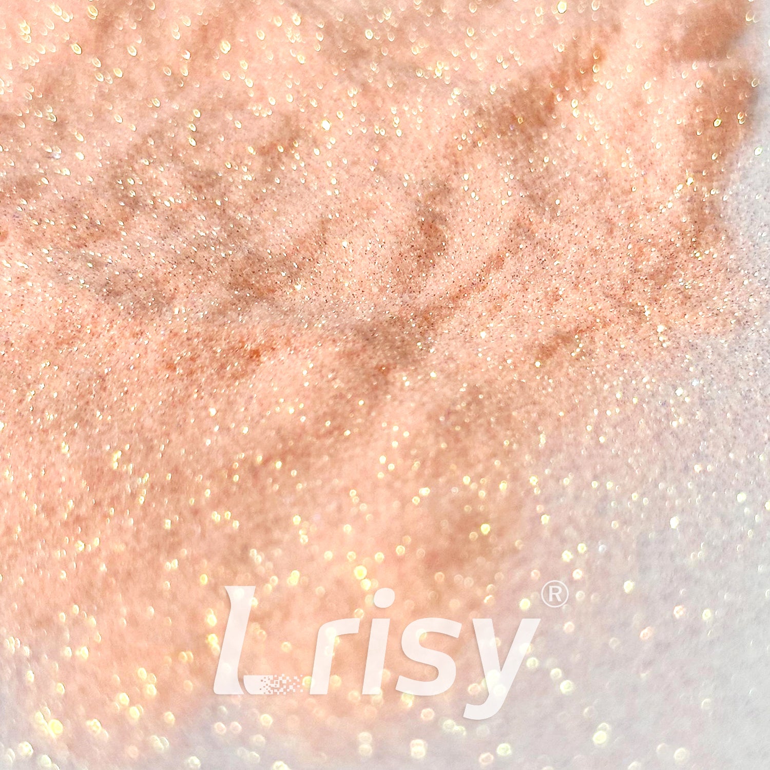 0.1mm Extra Fine Golden Highlighting Iridescent Apricot Pink Glitter 1802