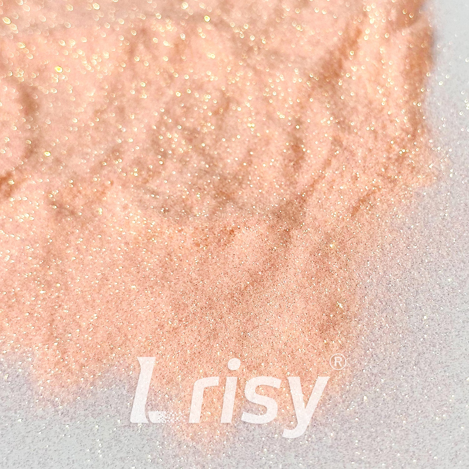 0.1mm Extra Fine Golden Highlighting Iridescent Apricot Pink Glitter 1802