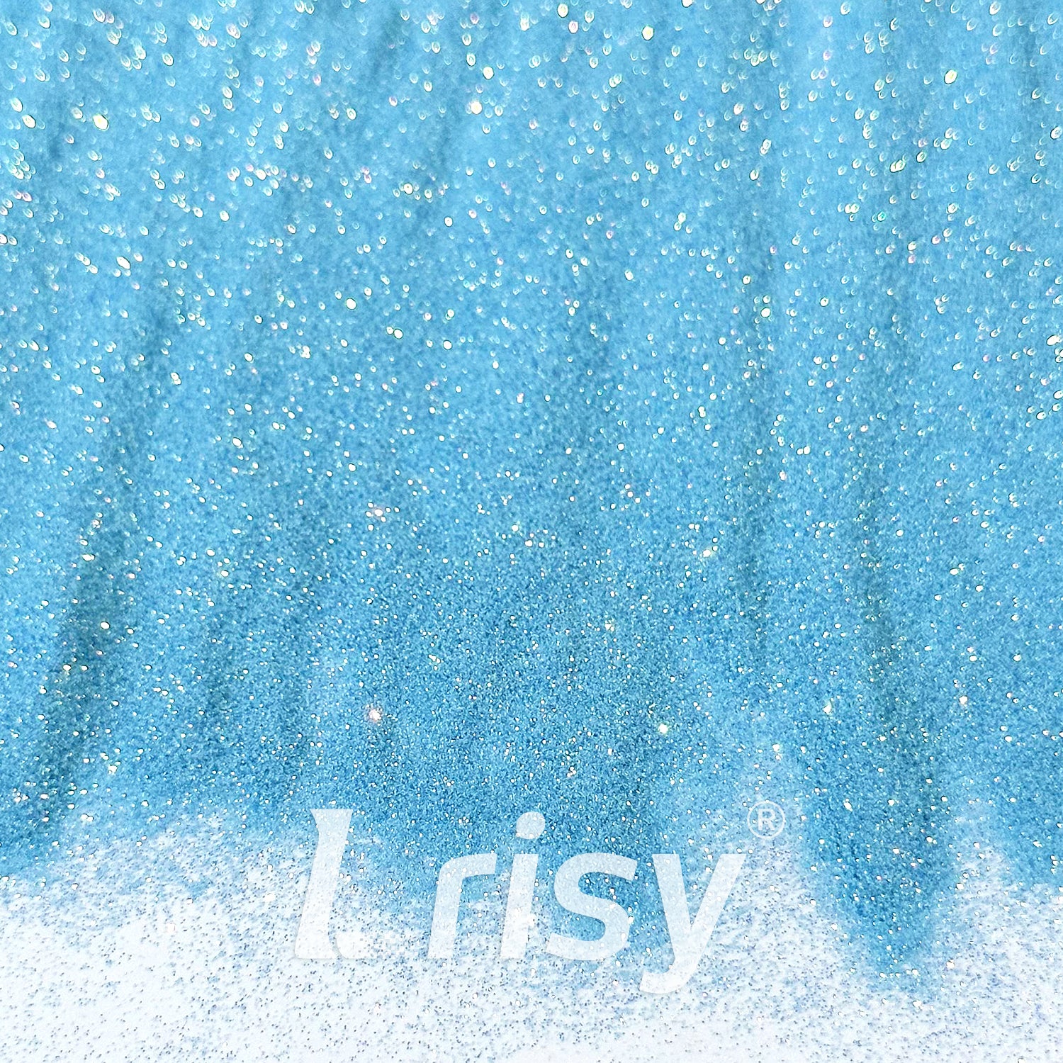 0.1mm Extra Fine Golden Highlighting Iridescent Sky Blue Glitter 1834