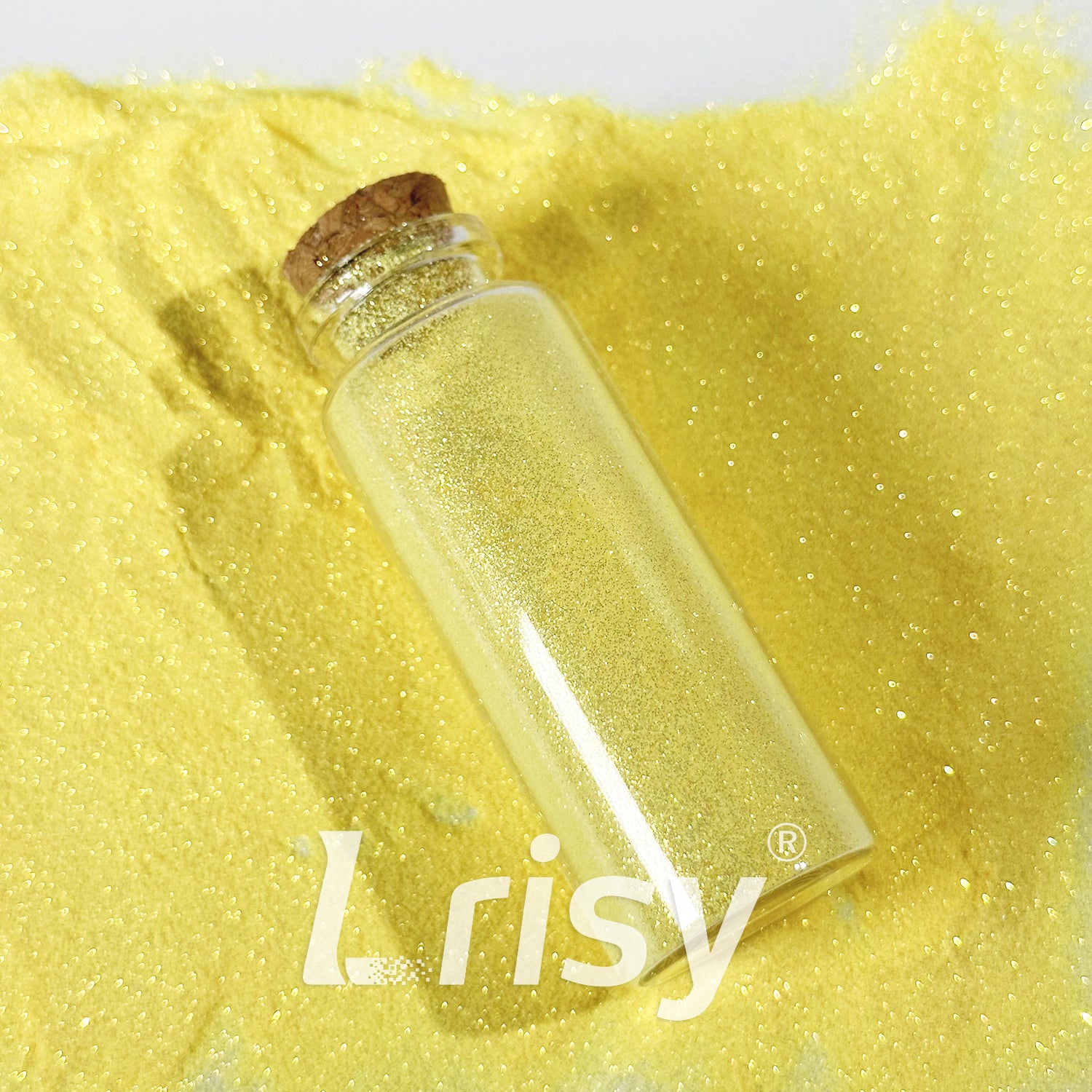 0.1mm Extra Fine Golden Highlighting Iridescent Lemon Yellow Glitter 1801
