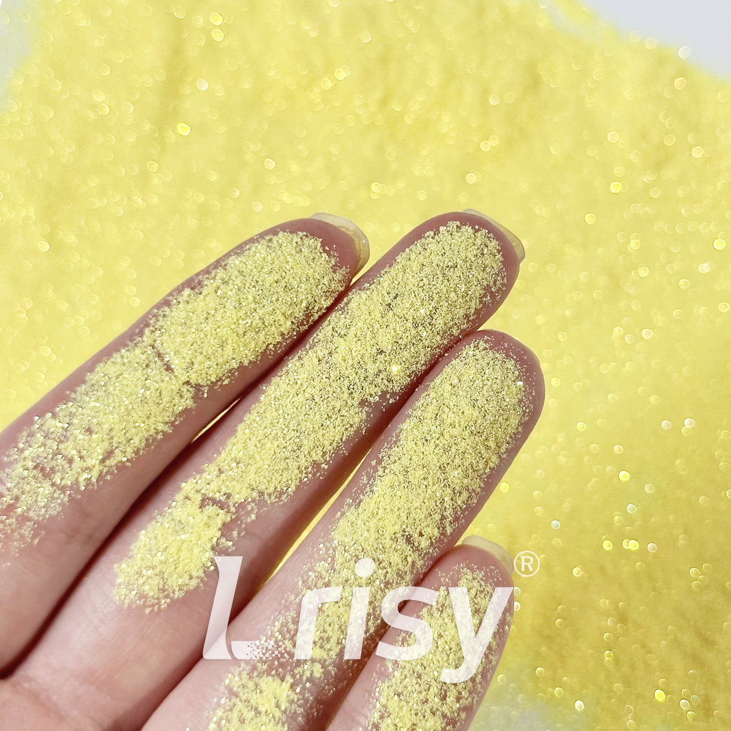 0.1mm Extra Fine Golden Highlighting Iridescent Lemon Yellow Glitter 1801
