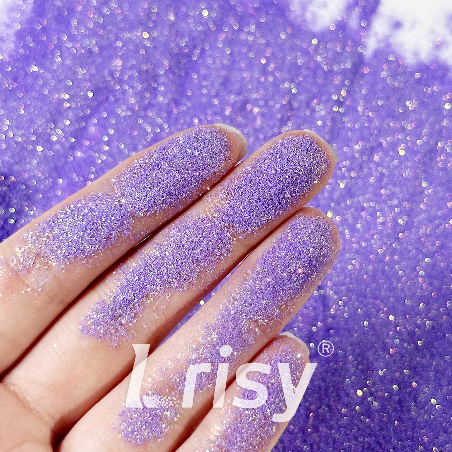0.1mm Extra Fine Golden Highlighting Iridescent Purple Glitter 1811