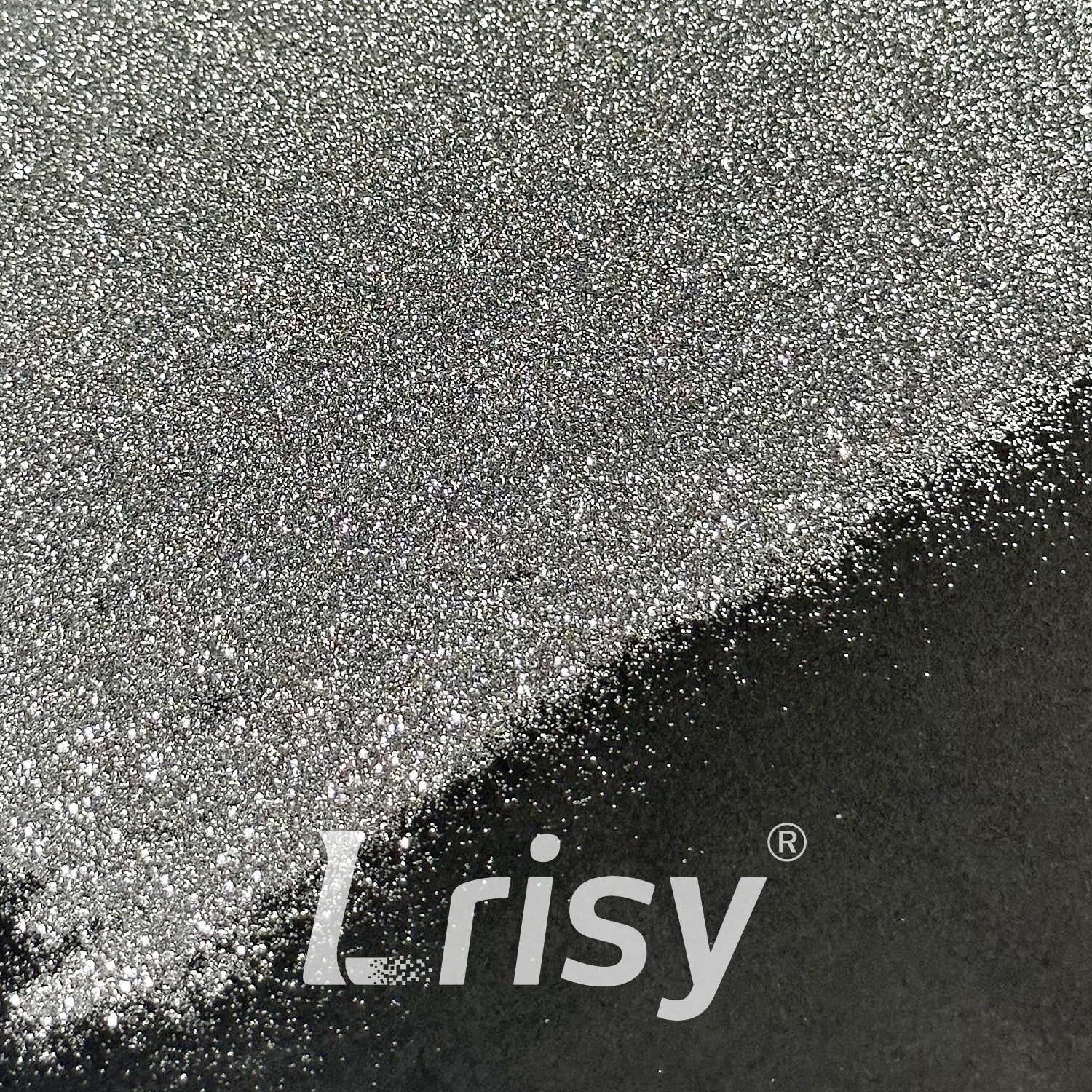 0.2mm Solvent Resistance Crystal Dark Grey Pure Color Glitter GH8500AC
