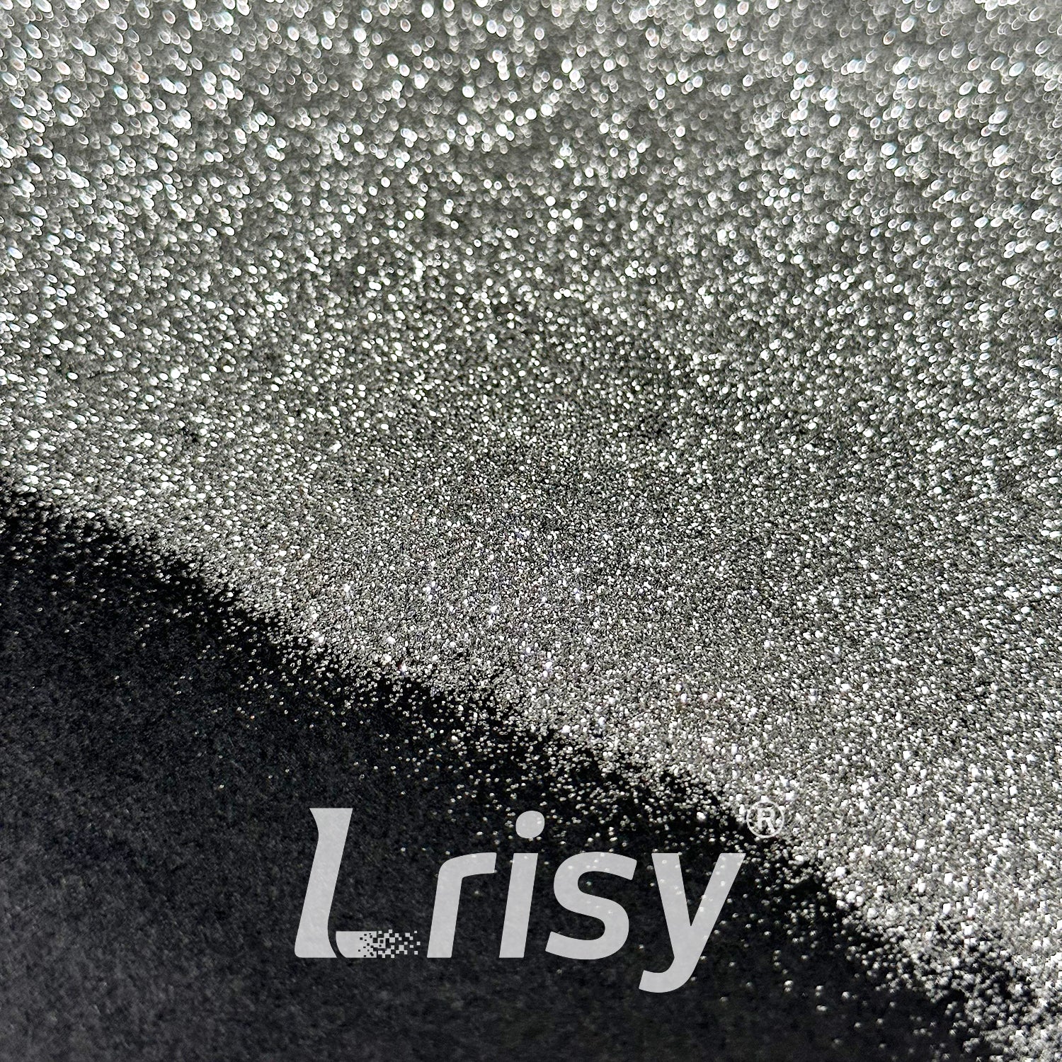 0.2mm Solvent Resistance Crystal Dark Grey Pure Color Glitter GH8500AC