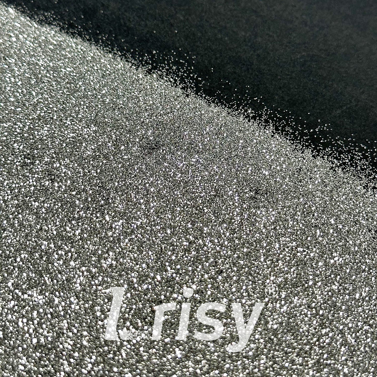 0.2mm Solvent Resistance Crystal Dark Grey Pure Color Glitter GH8500AC
