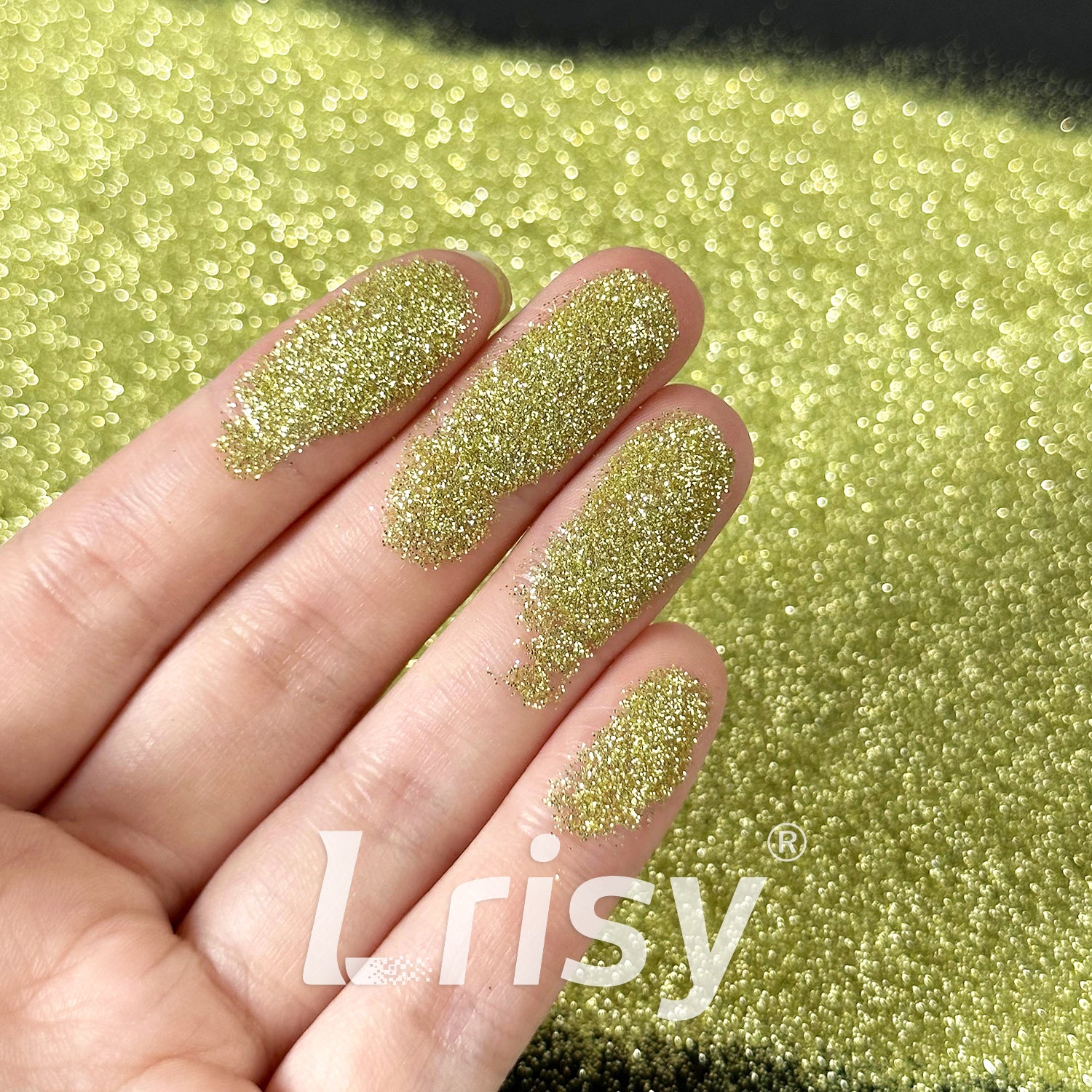 0.2mm Solvent Resistance Crystal Mousse Green Pure Color Glitter GH8503AC