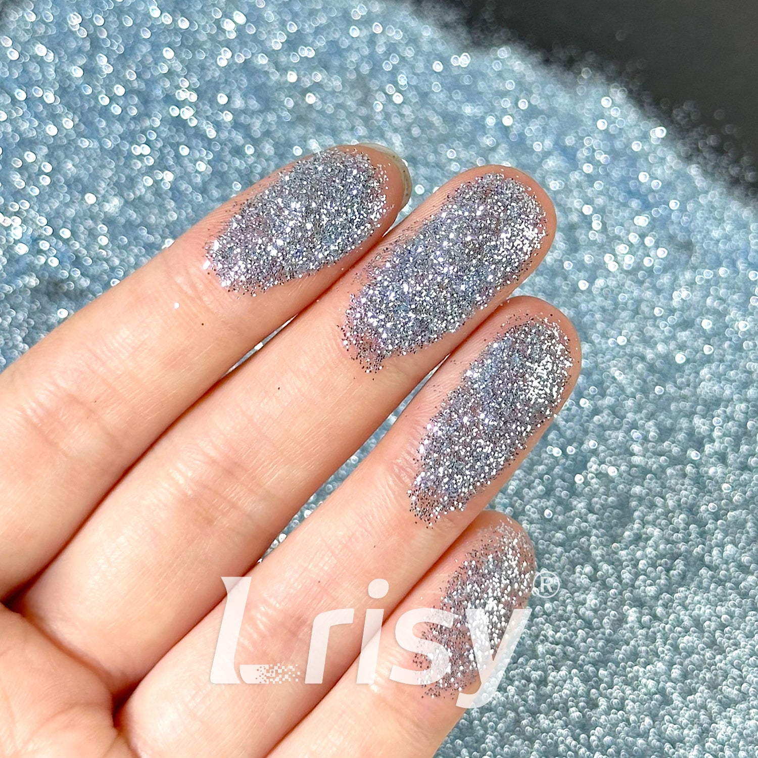 0.2mm Solvent Resistance Crystal Sky Blue Pure Color Glitter GH8504AC