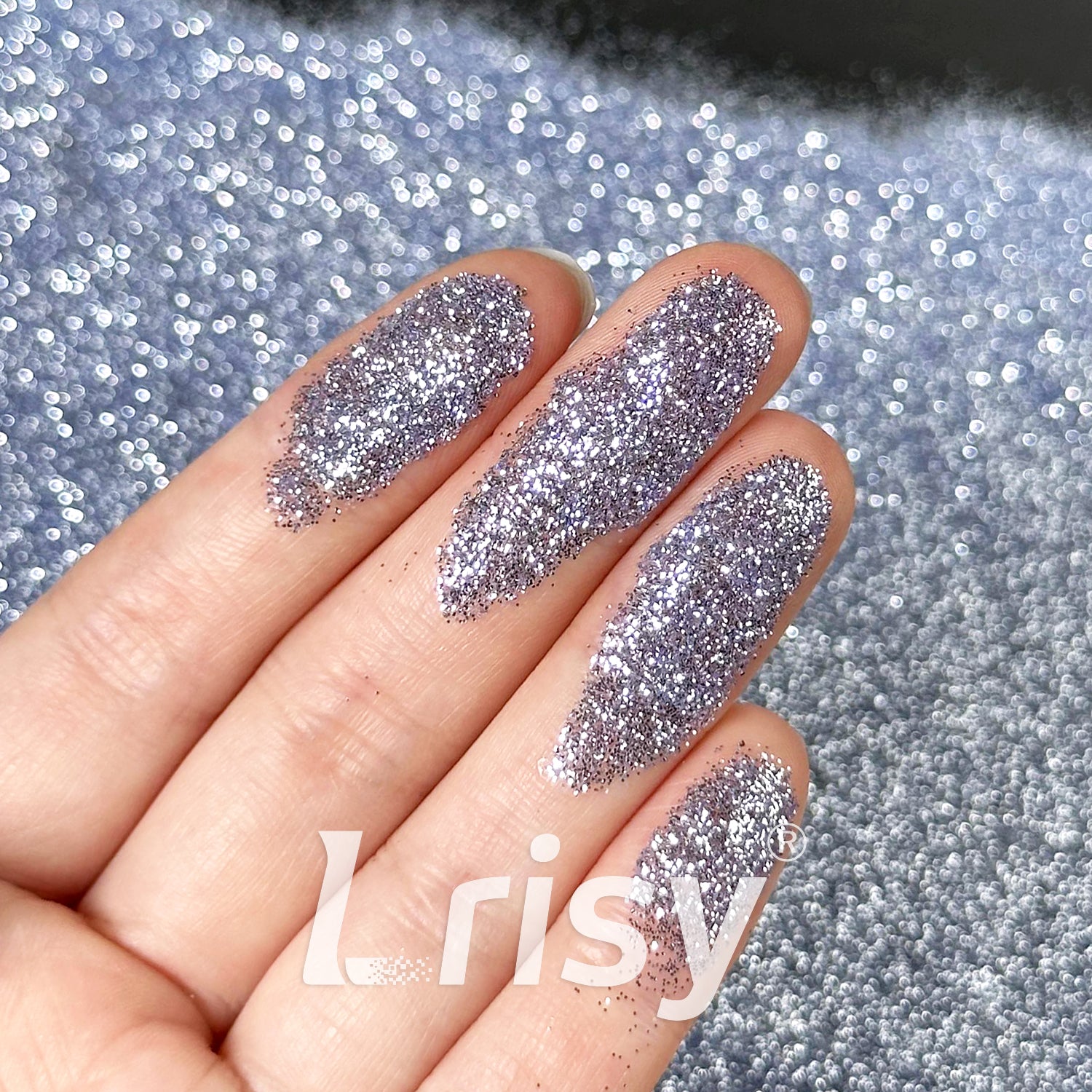 0.2mm Solvent Resistance Crystal Moon Blue Pure Color Glitter GH8506AC