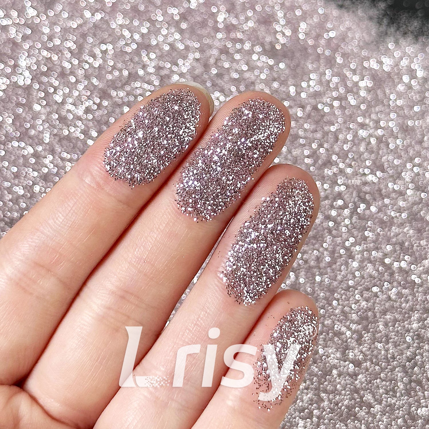 0.2mm Solvent Resistance Crystal Pale Pink Pure Color Glitter GH8508AC