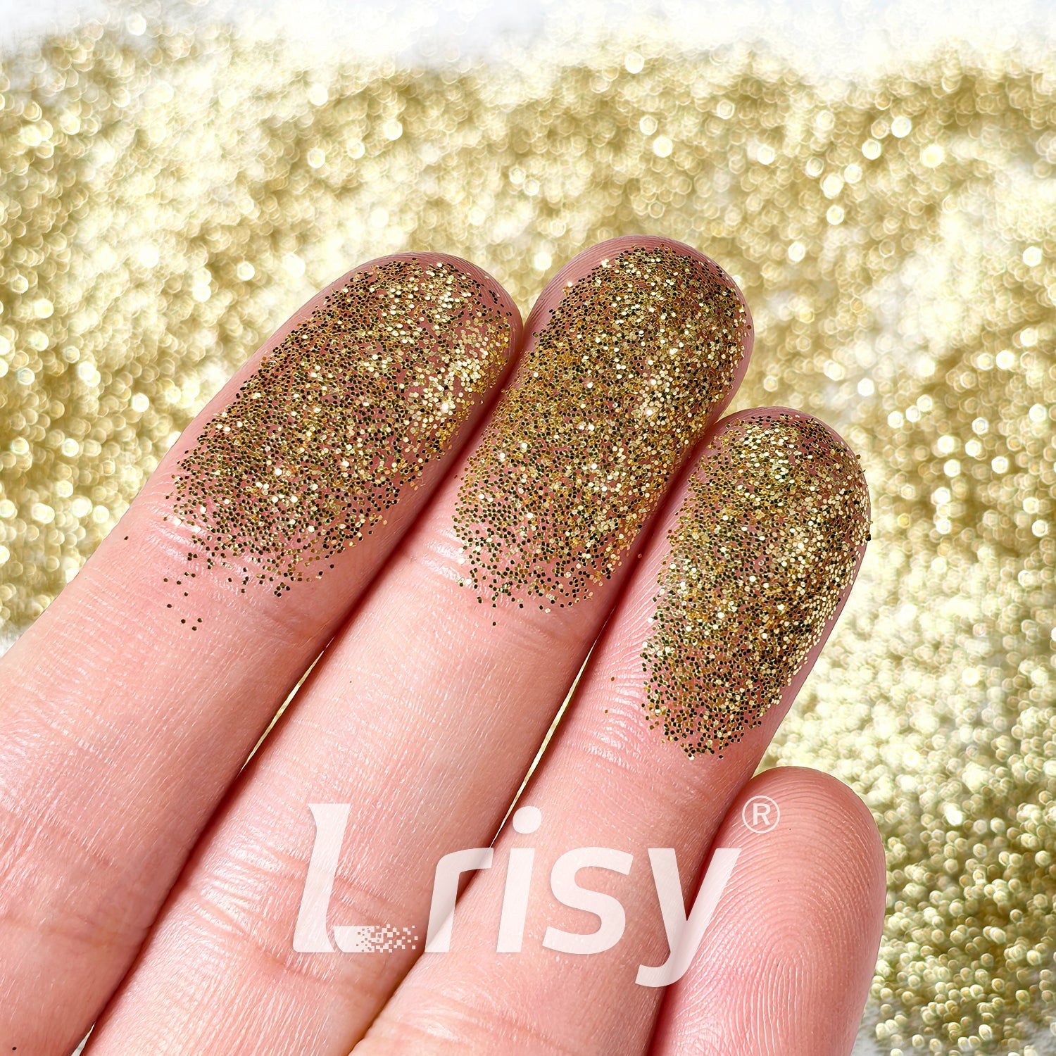 0.3mm Champagne Gold Pure Color Glitter B0210