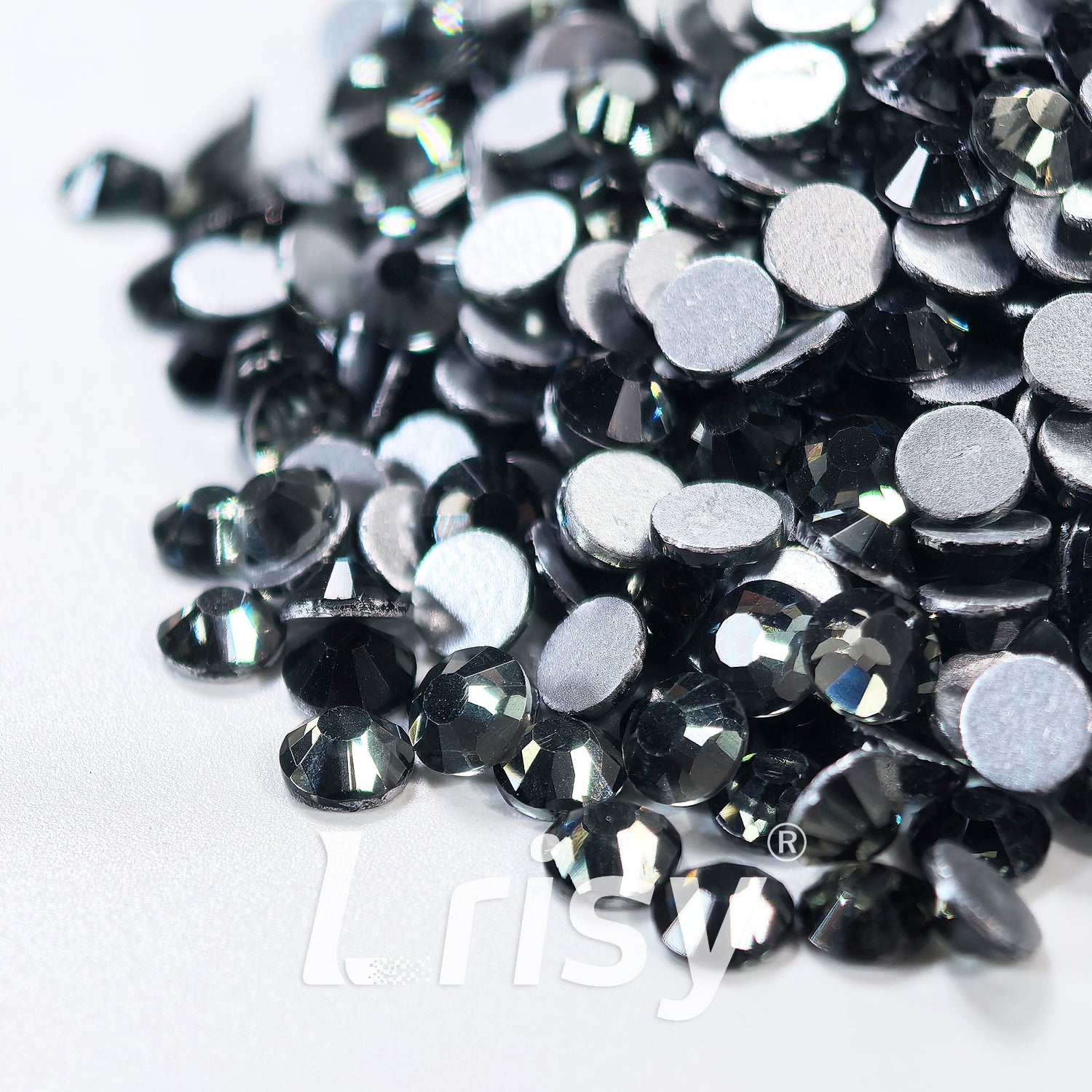 Jet Diamond Black Flat Back Rhinestones FBRS034