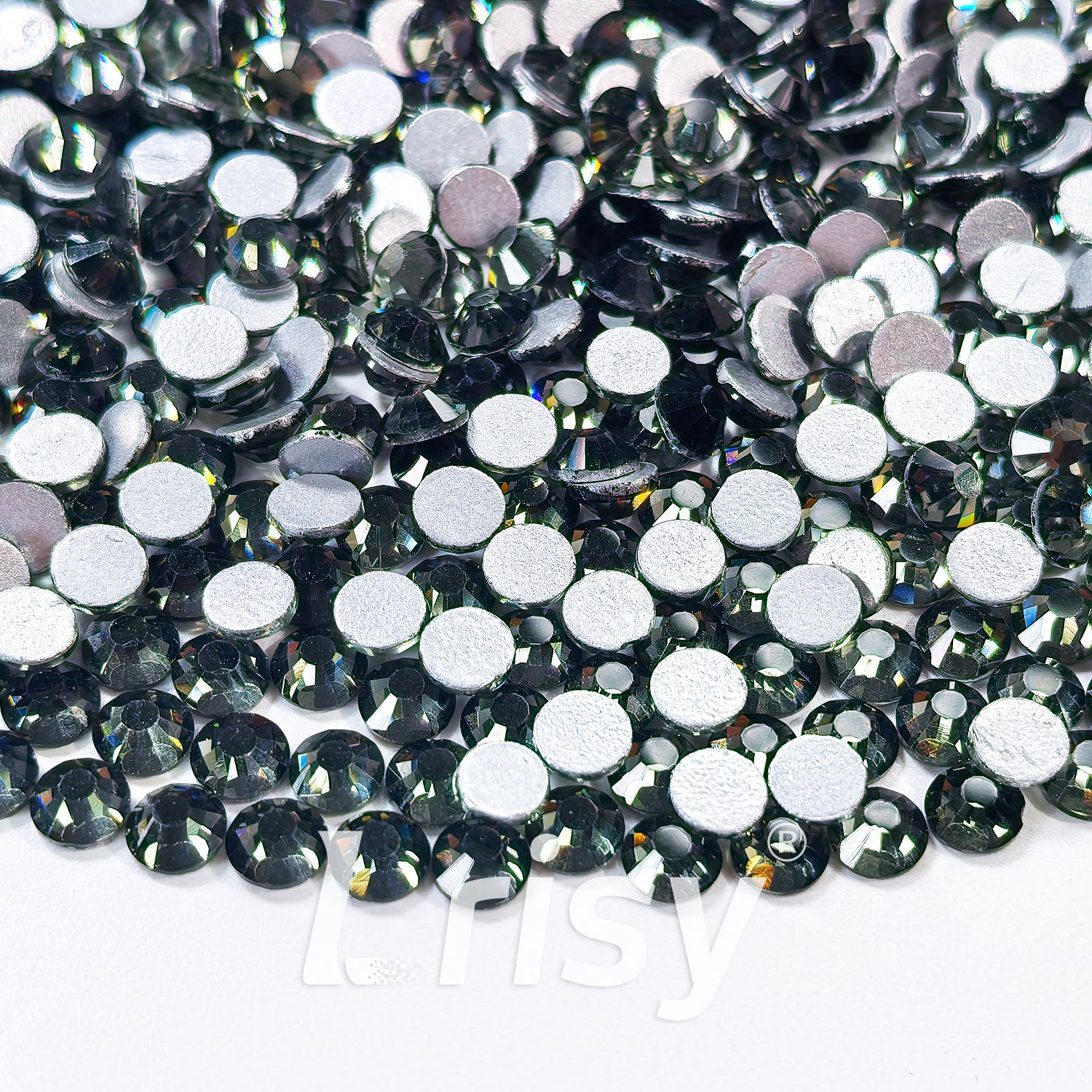 Jet Diamond Black Flat Back Rhinestones FBRS034