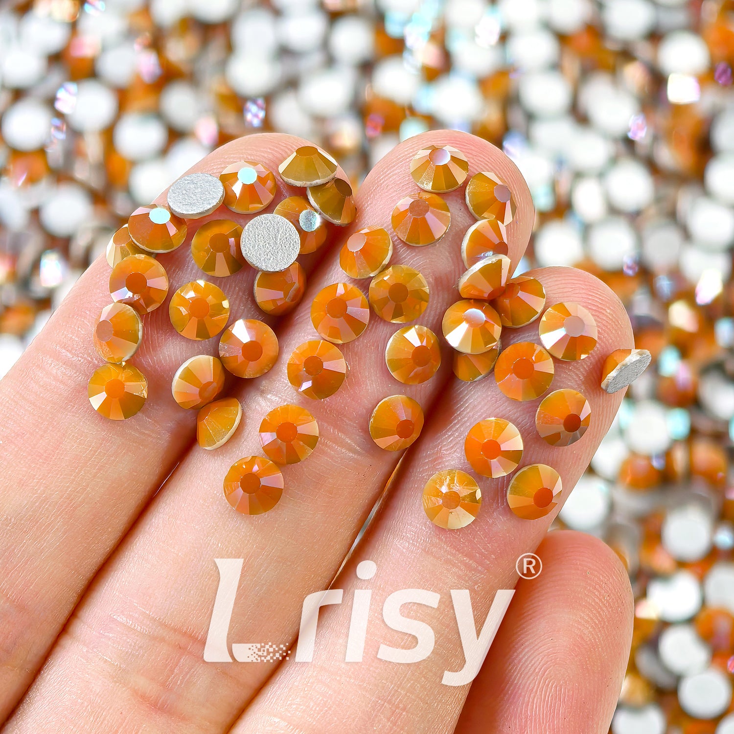 Caramel Ceramic Flat Back Rhinestones FBRS074