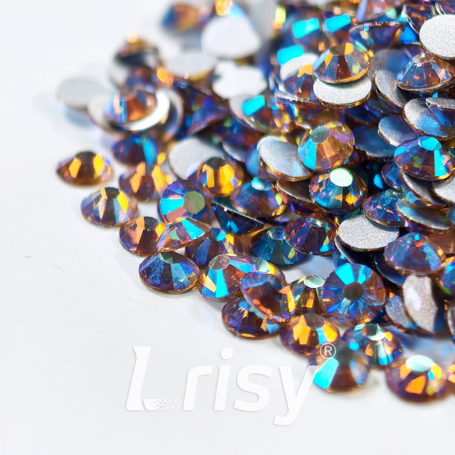 Lt.Colorado Topaz AB Flat Back Rhinestones FBRS121