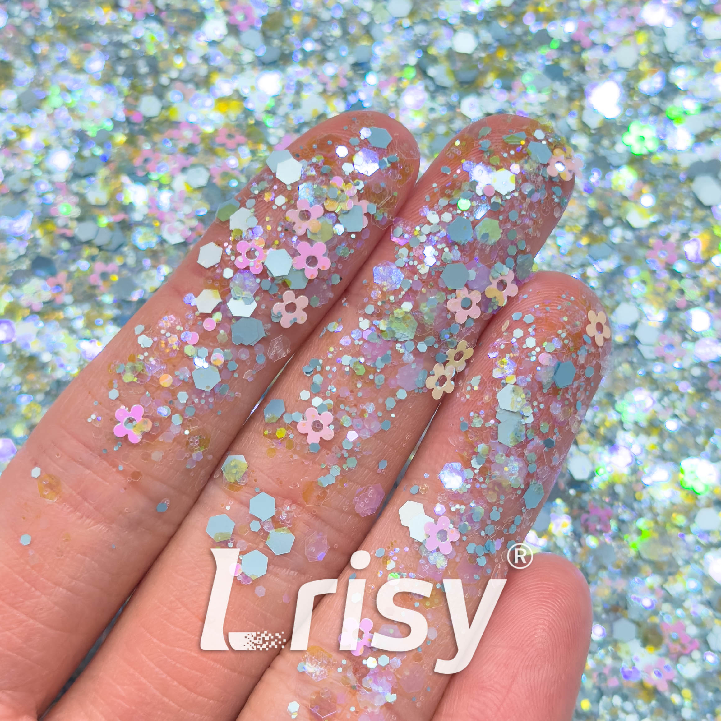 Sky Blossom Custom Mixed Glitter WAL626