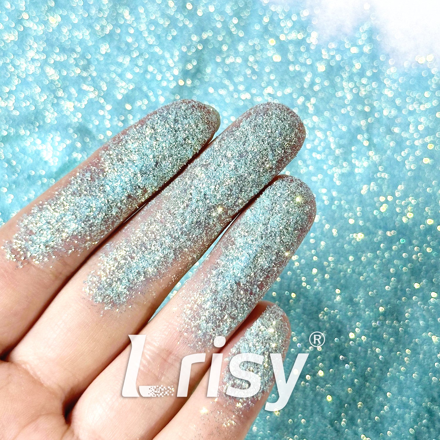 0.1mm Extra Fine Golden Highlighting Iridescent Blue Glitter 1803