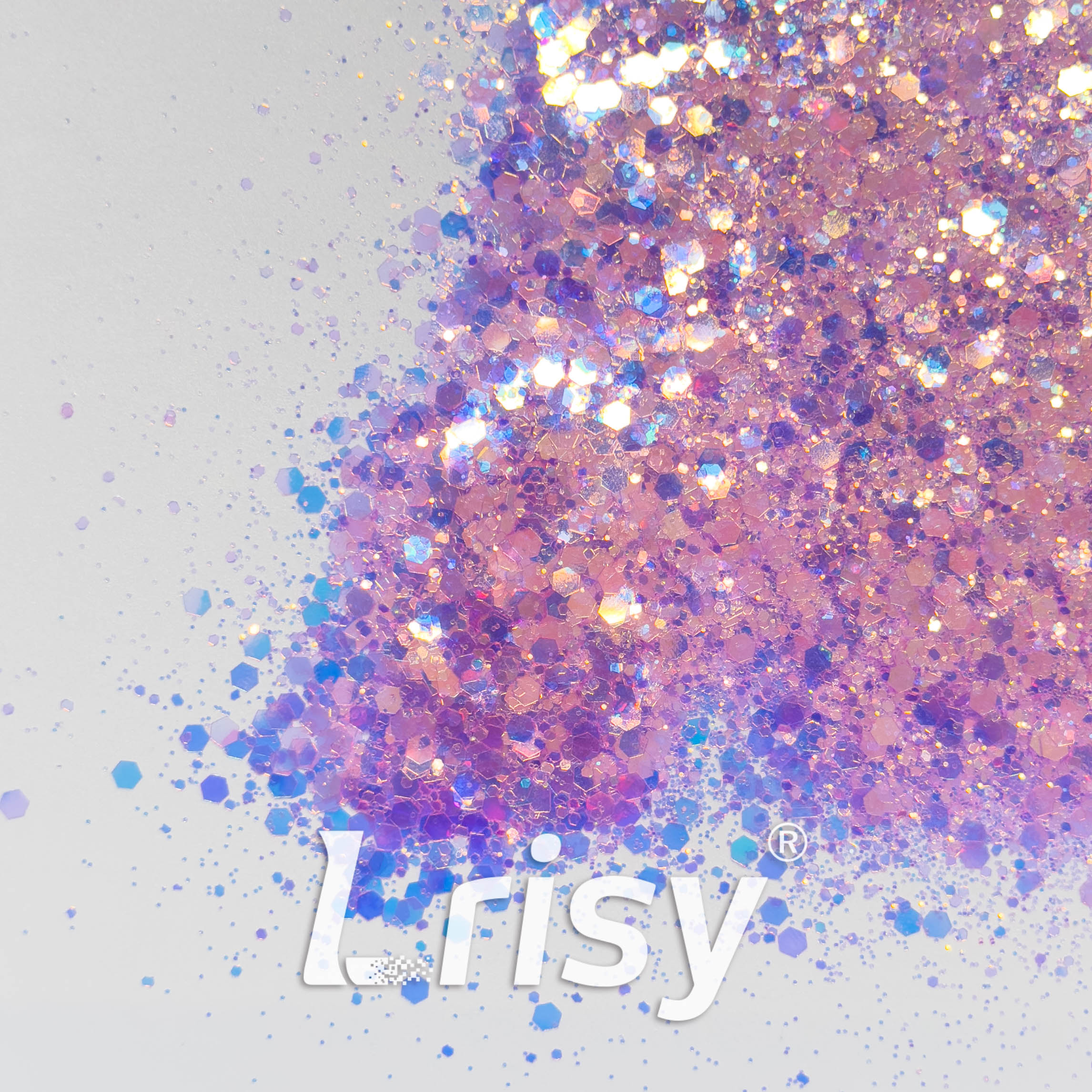 General Mixed High Brightness Iridescent Purple Glitter HX1807