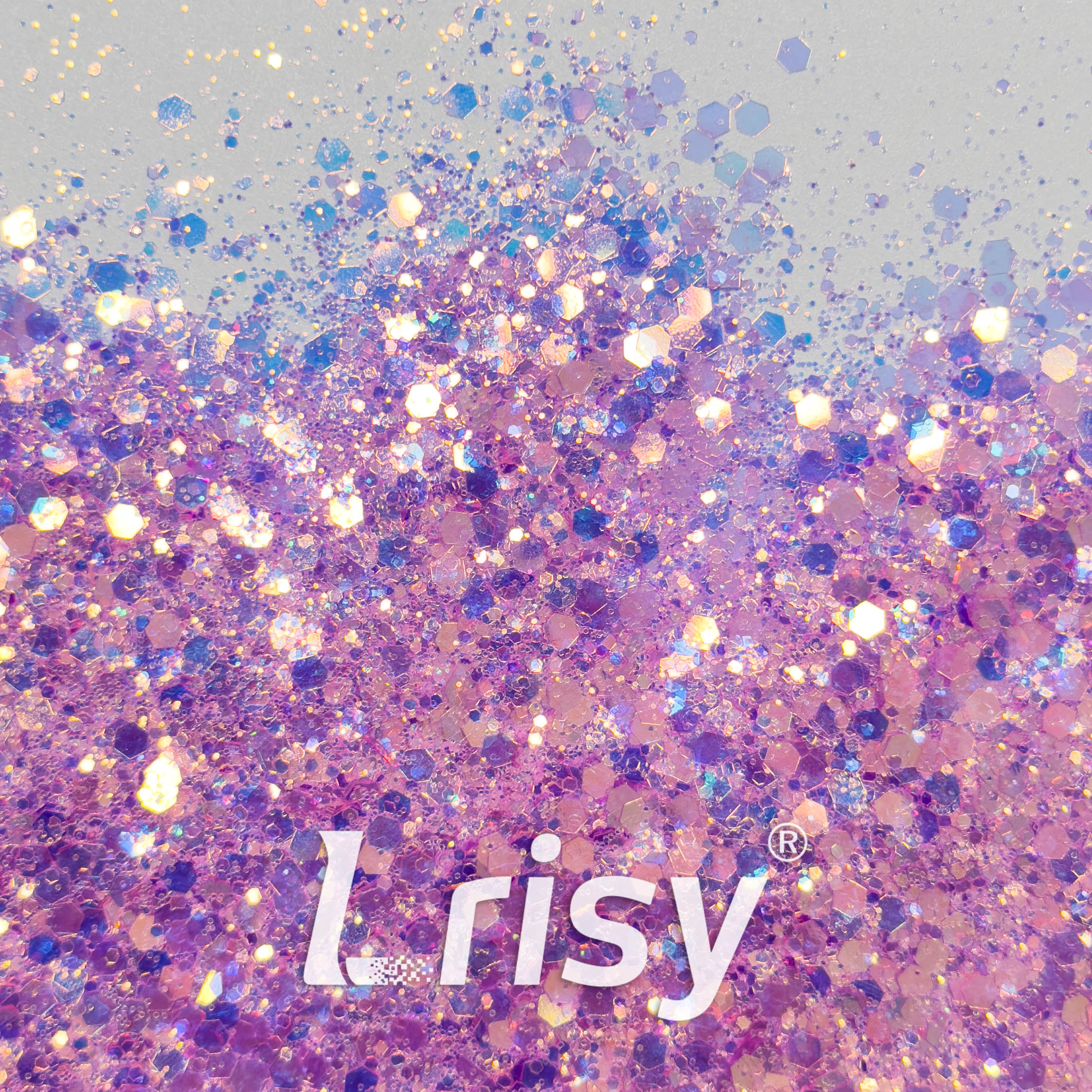 General Mixed High Brightness Iridescent Purple Glitter HX1807