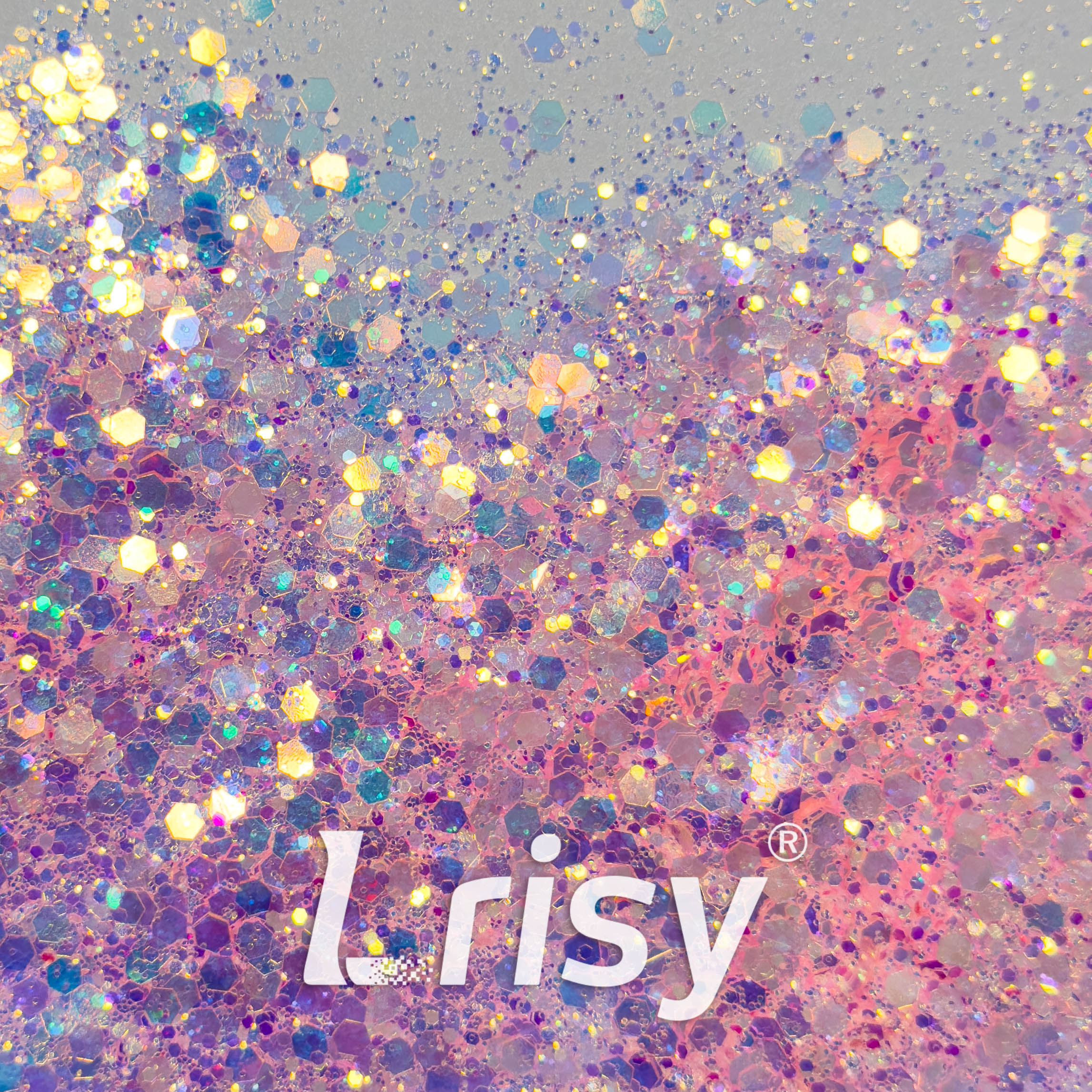 General Mixed High Brightness Iridescent Pink Glitter HX1809