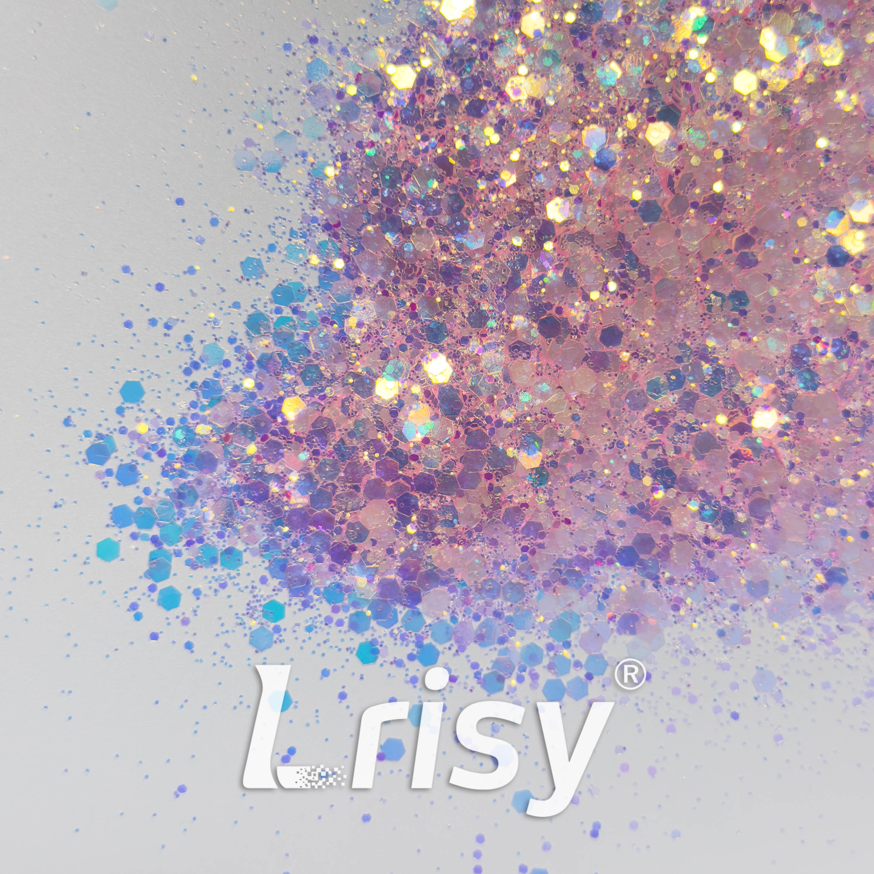 General Mixed High Brightness Iridescent Pink Glitter HX1809