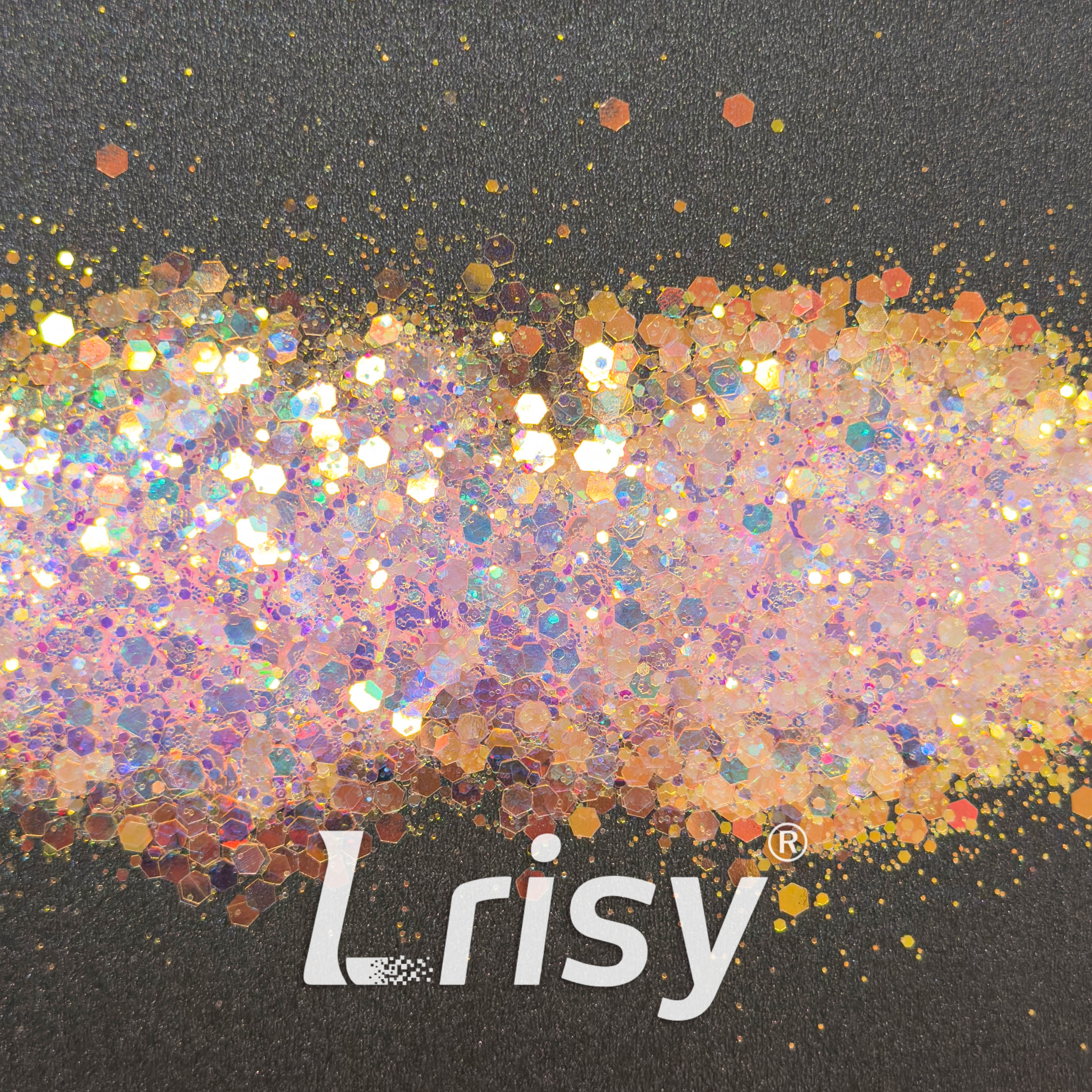 General Mixed High Brightness Iridescent Pink Glitter HX1809