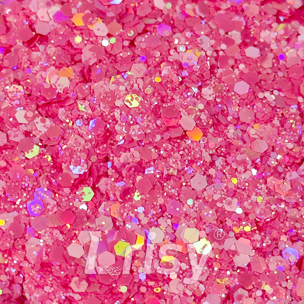 Pastel Holographic Peach Glitter HLD09