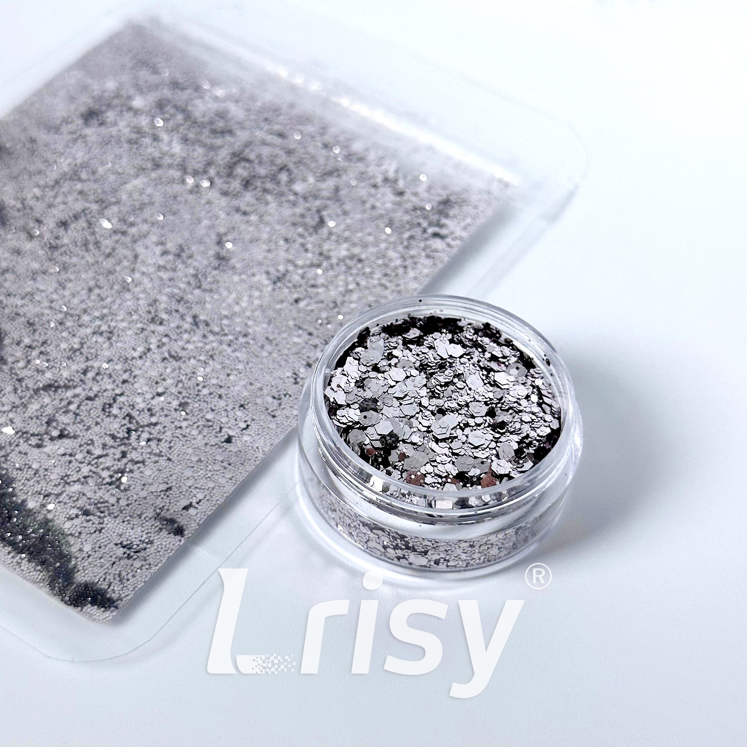 General Mixed Solvent Resistance Crystal Champagne Pink Pure Color Glitter GH8501AC