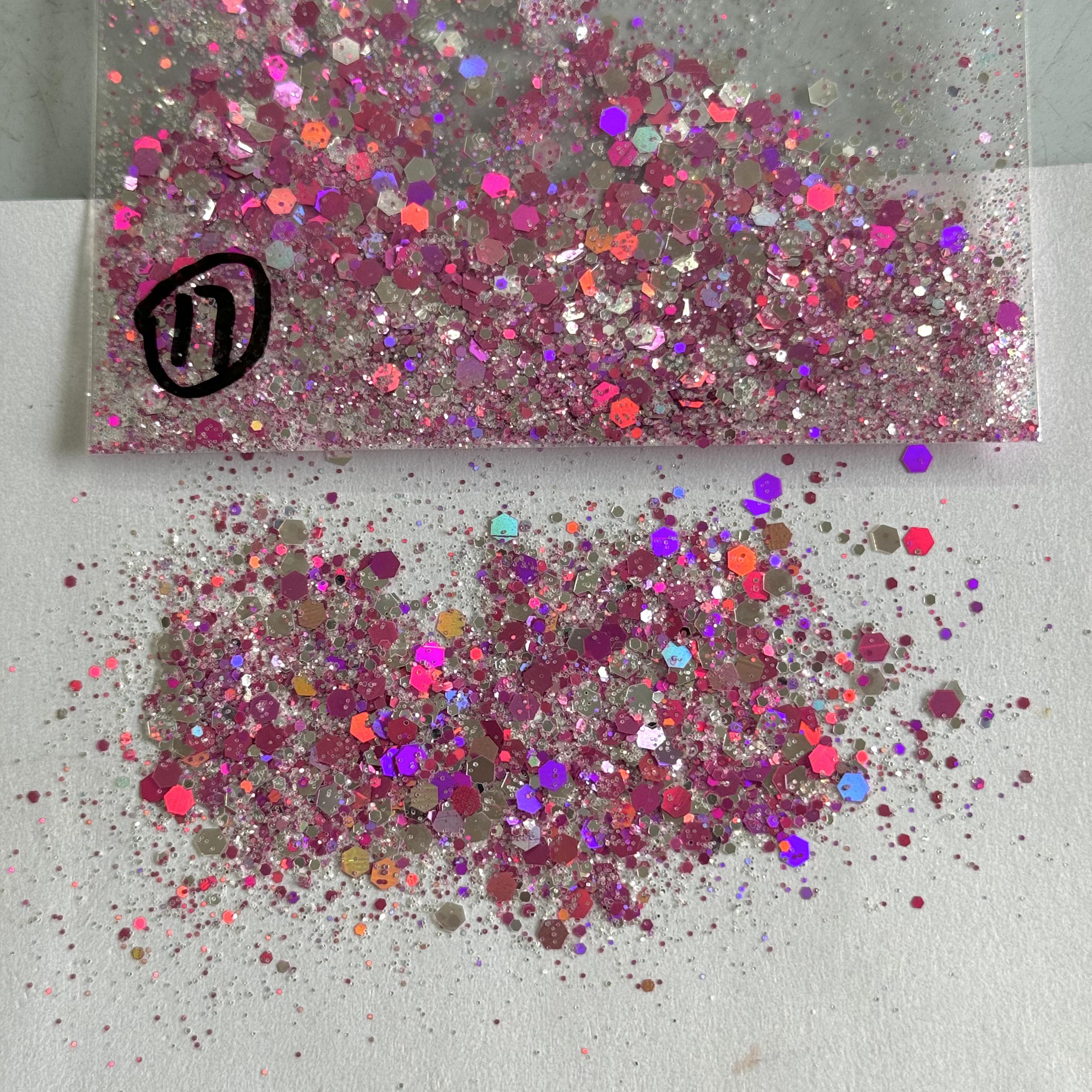 (By jennifer.jenn85)Pink Party Custom Mixed Glitter WAL666