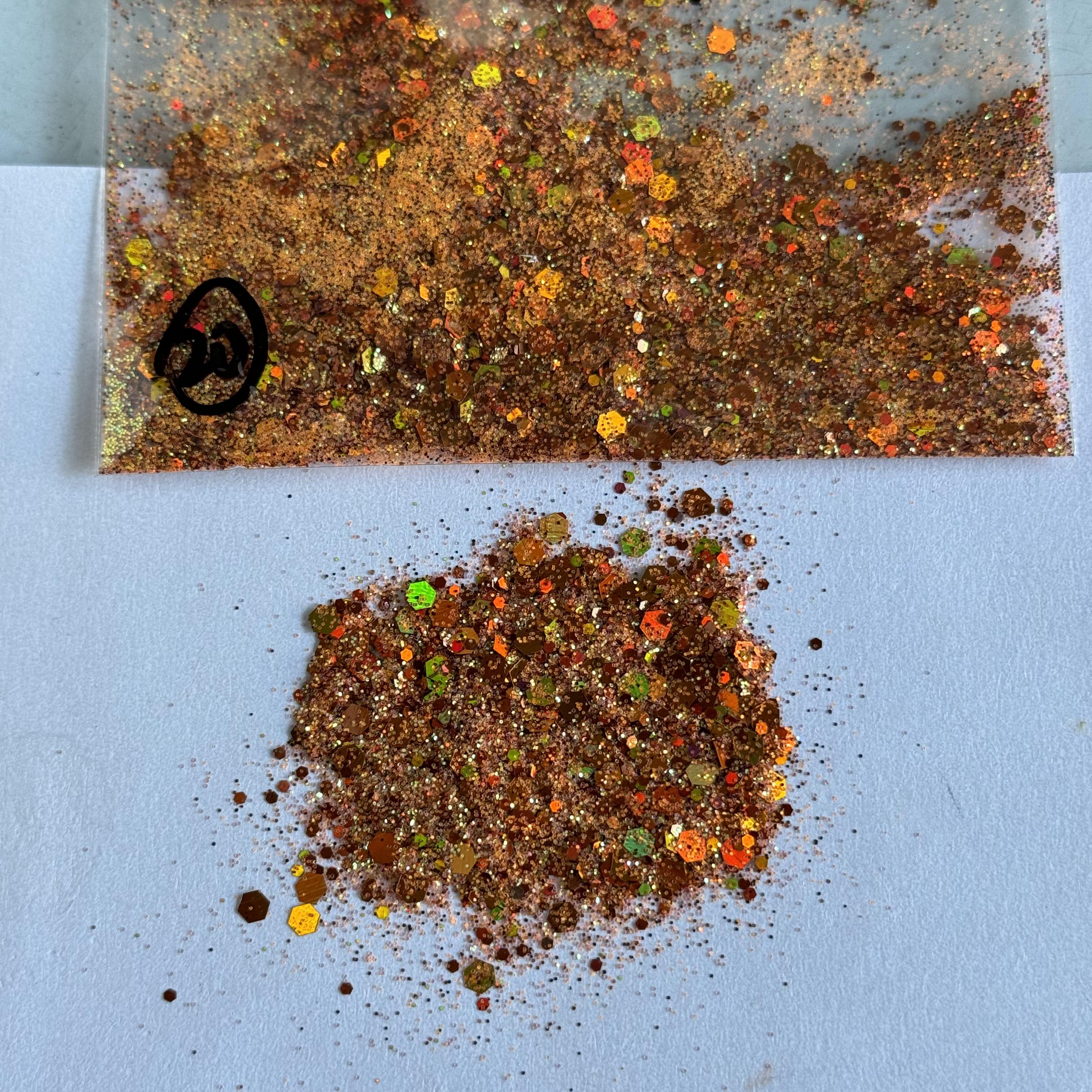 (By momsstitchetti)Autumn Pumpkin Spice Custom Mixed Glitter WAL670