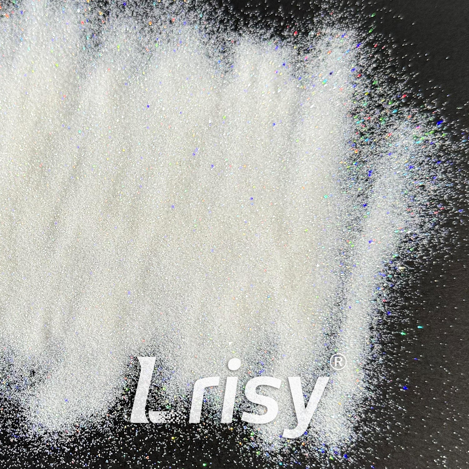 0.2mm Extra Fine Holographic Rainbow White Glitter LB01100