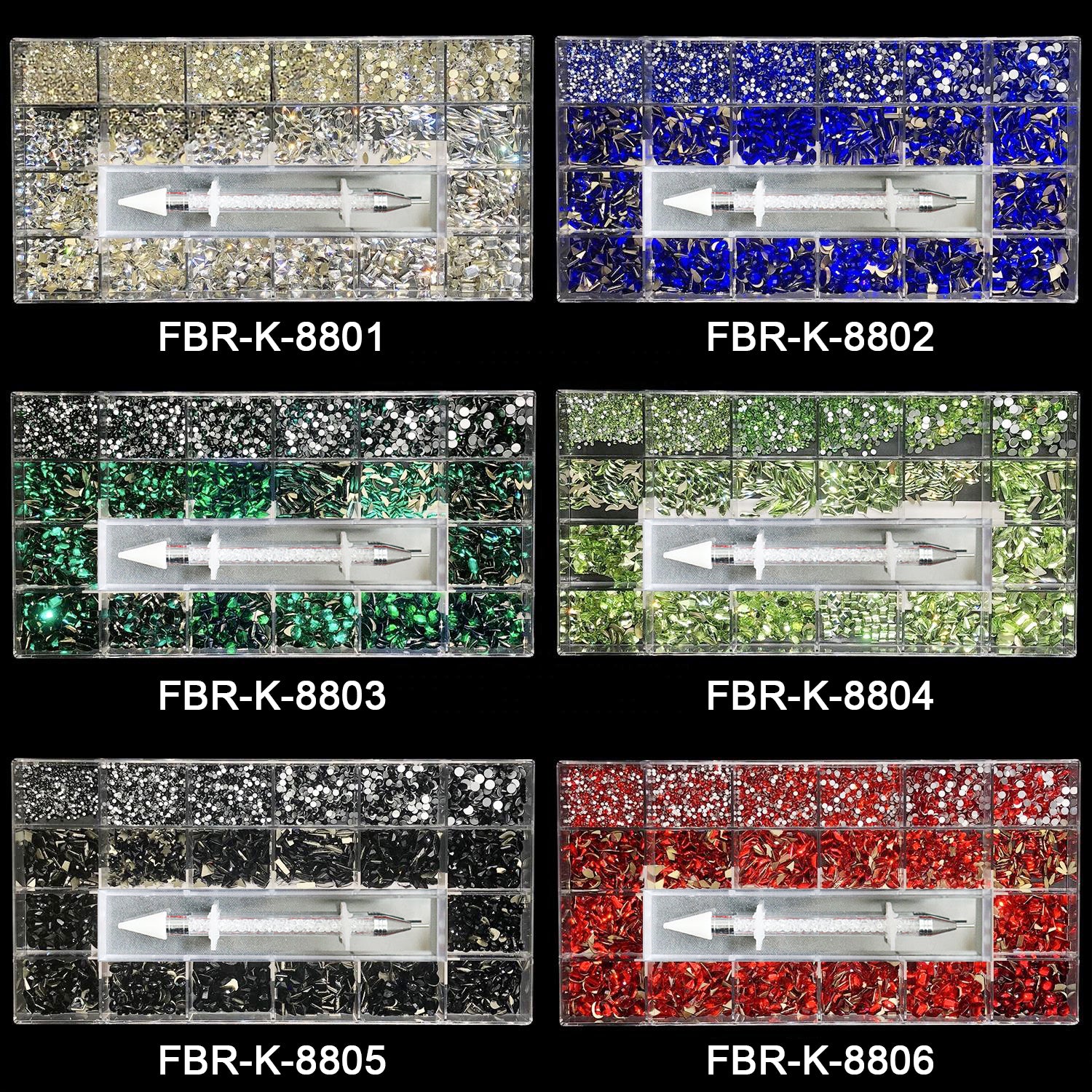 B3 High-Quality Nail Art Rhinestone Set | Multiple Shapes | Sparkling DIY Nail Decoration