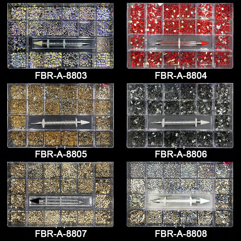 B1 Hight Quality Multi Shape Glass Crystal Stone Decoration Design Flatback Nail Art Fancy Rhinestone