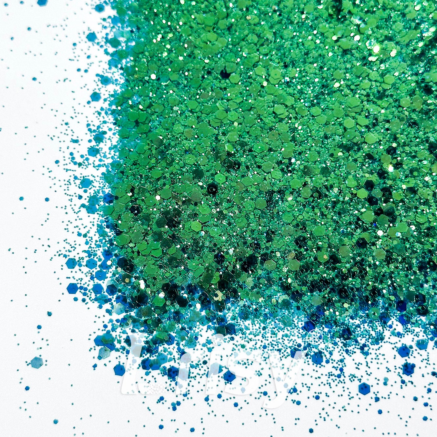 General Mixed High Brightness Sprout Green Glitter 6801