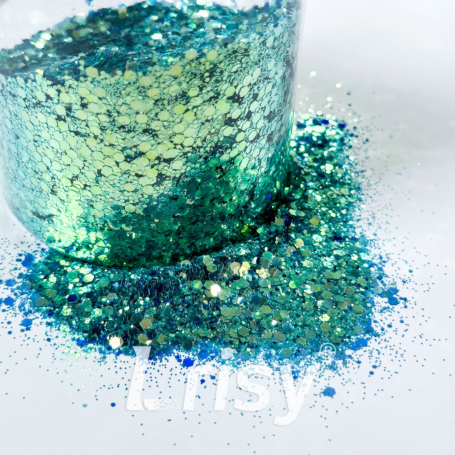 General Mixed High Brightness Lake Green Glitter 6811