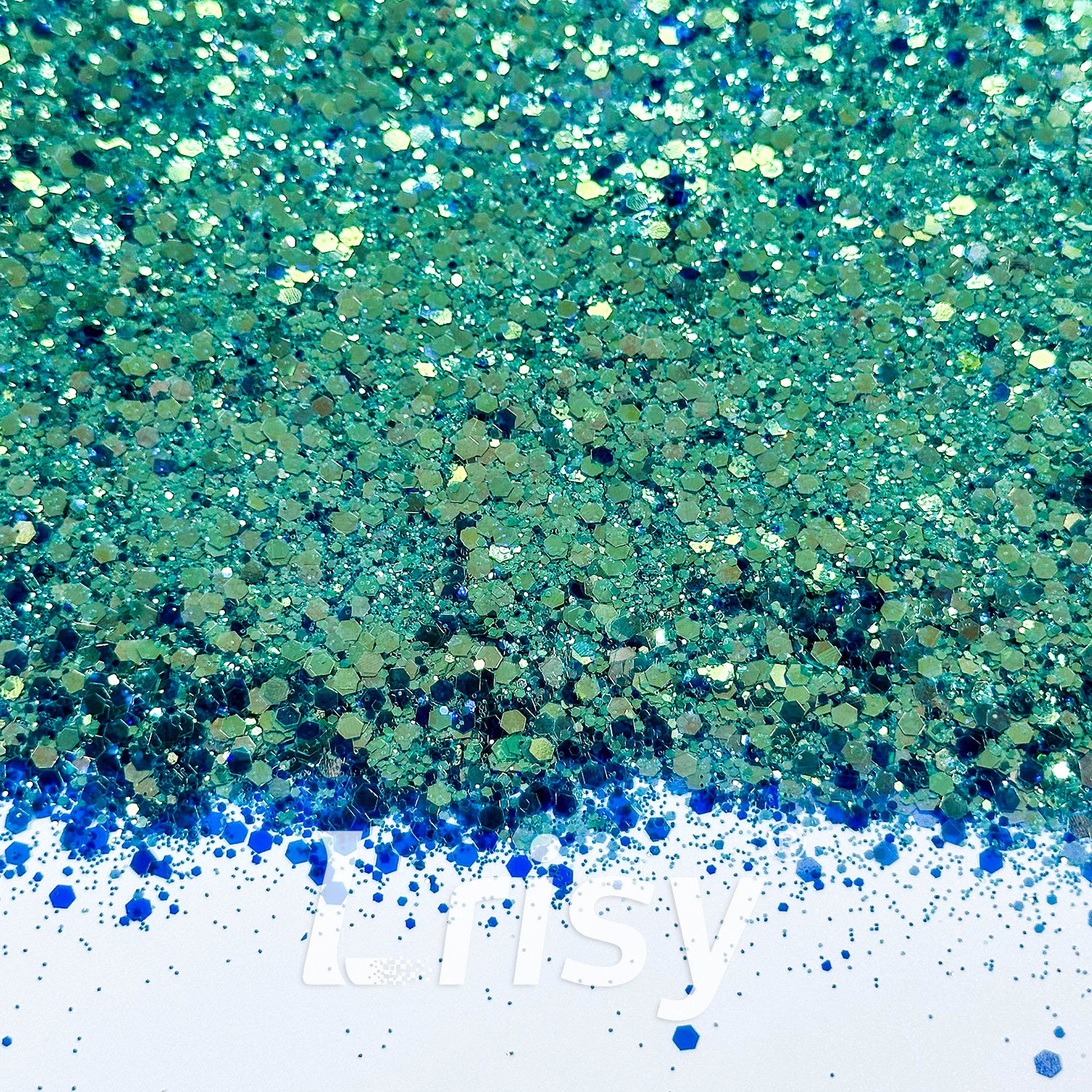General Mixed High Brightness Lake Green Glitter 6811