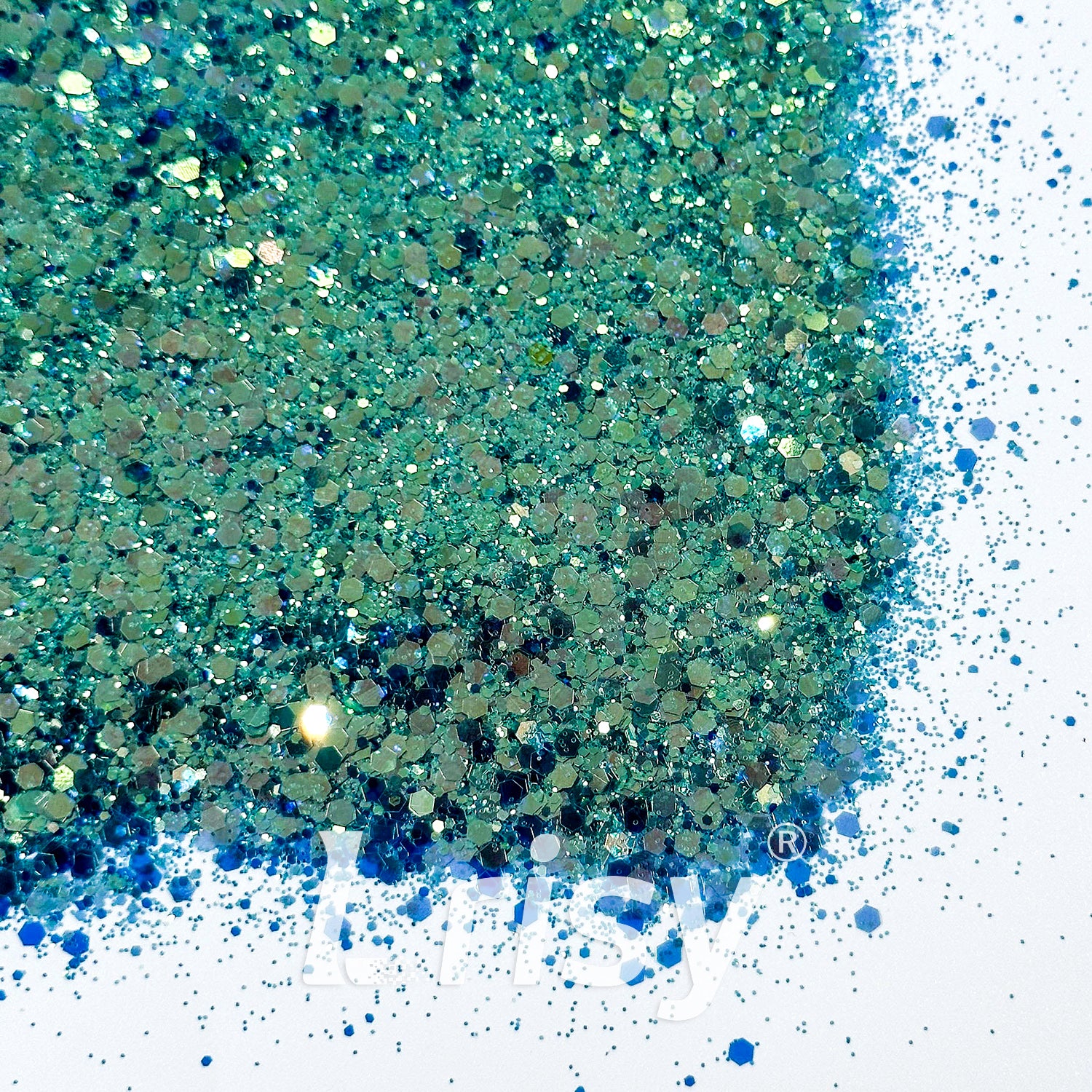 General Mixed High Brightness Lake Green Glitter 6811