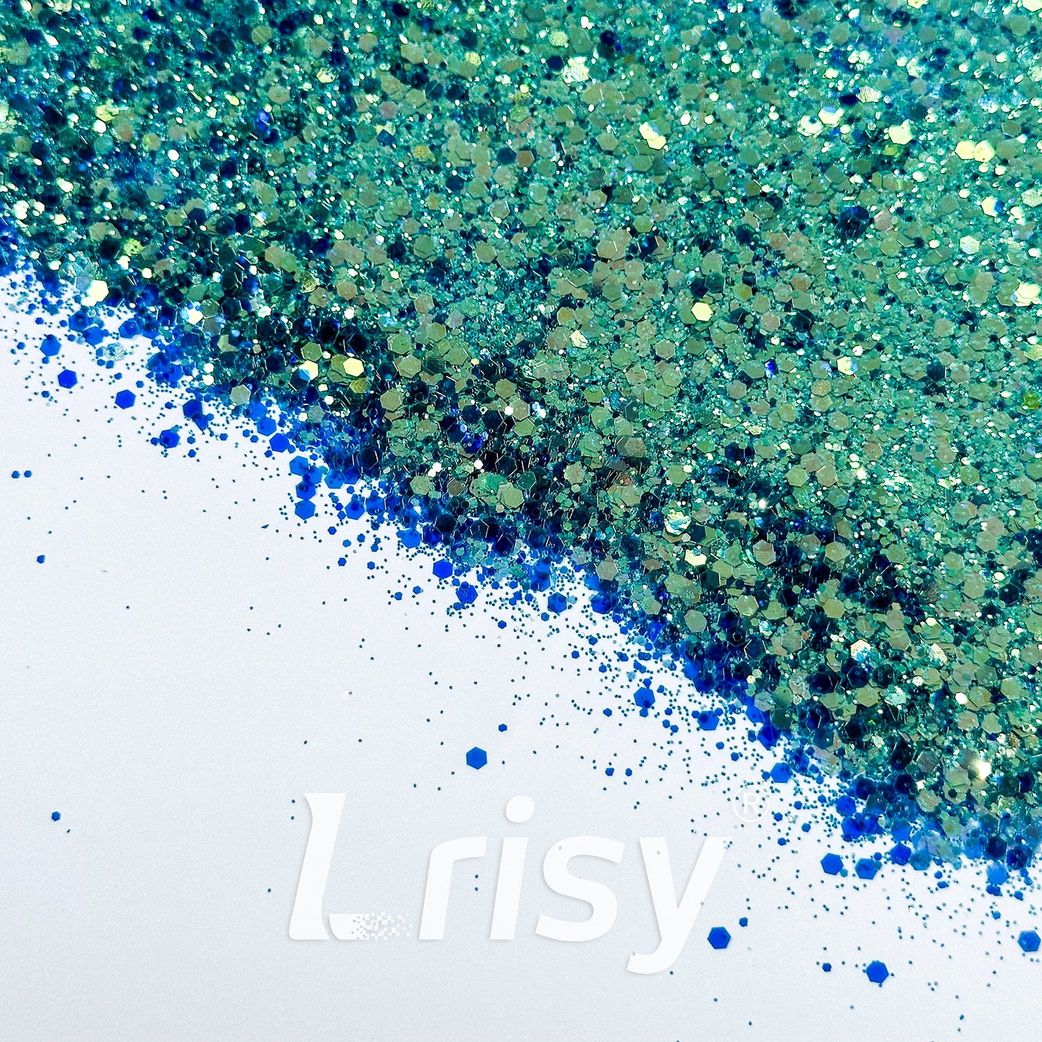 General Mixed High Brightness Lake Green Glitter 6811