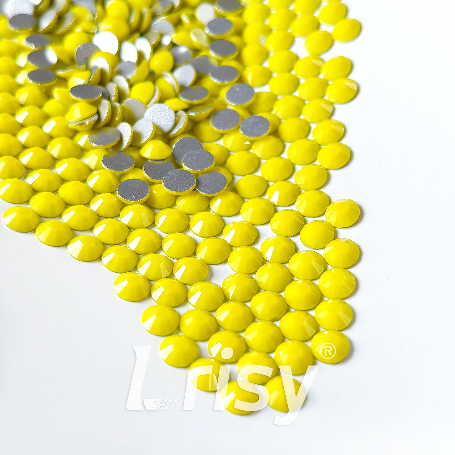 Chalk Yellow Flat Back Rhinestones FBRS070