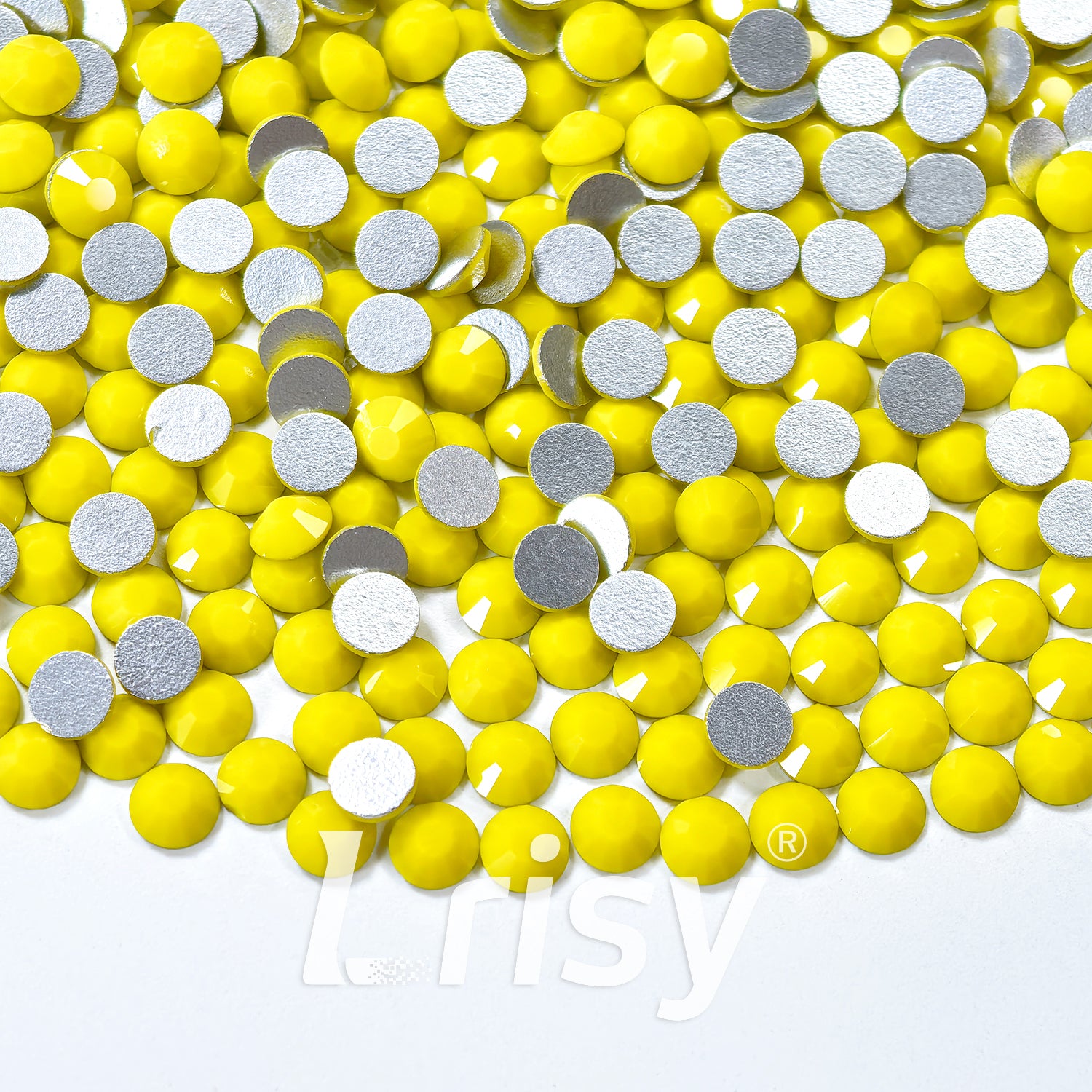 Chalk Yellow Flat Back Rhinestones FBRS070