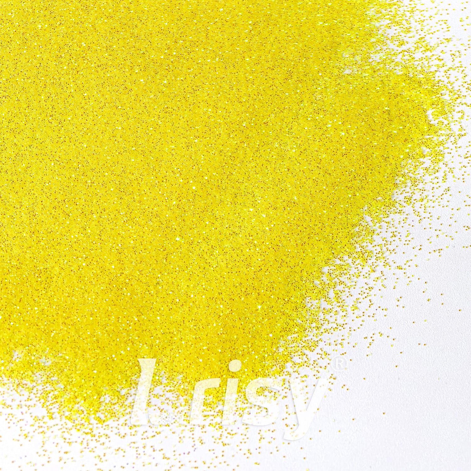 0.2mm Iridescent Translucent Lemon Yellow Glitter C012A