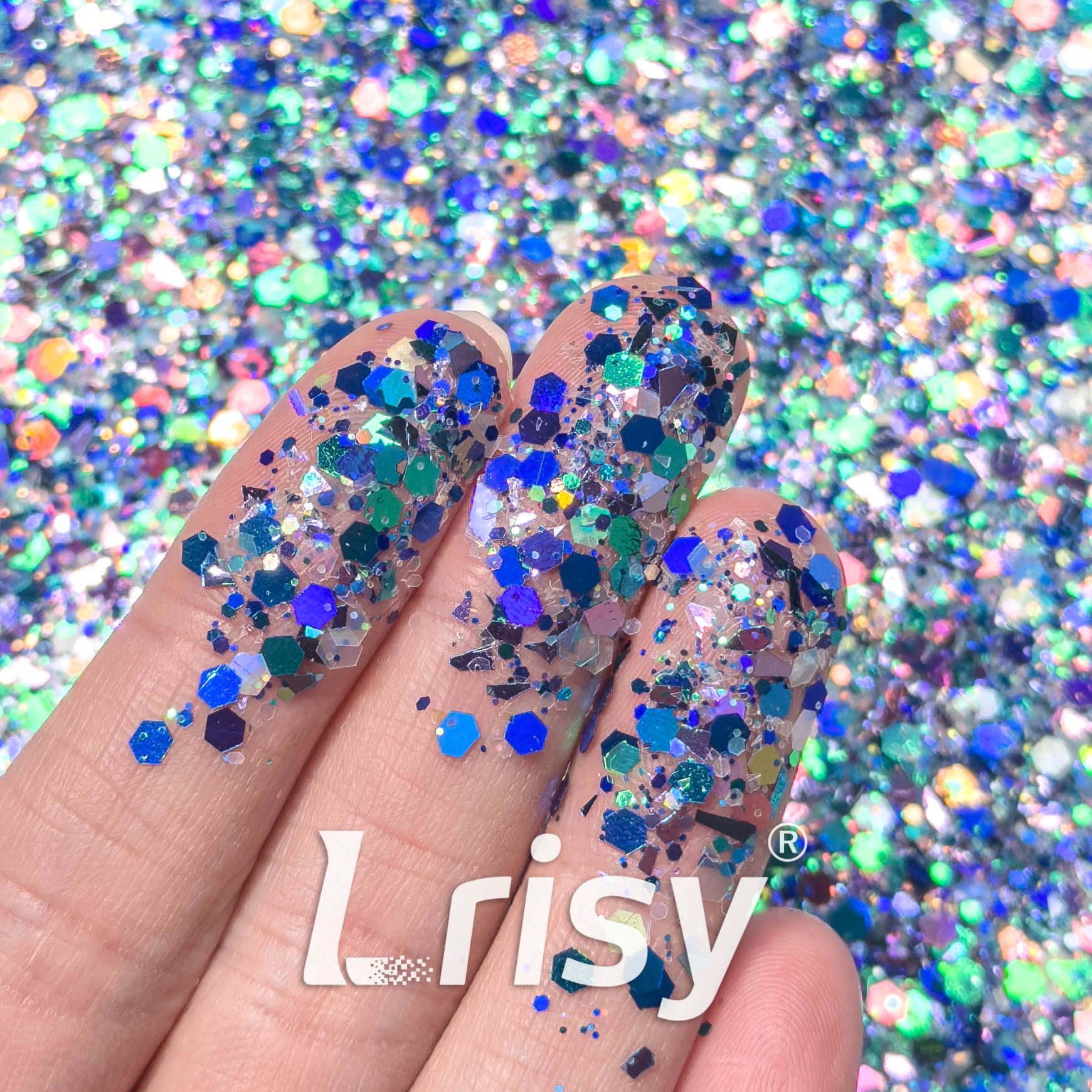 Dark Phantom Custom Mixed Glitter WAL621 (By michellessparklingcreations)