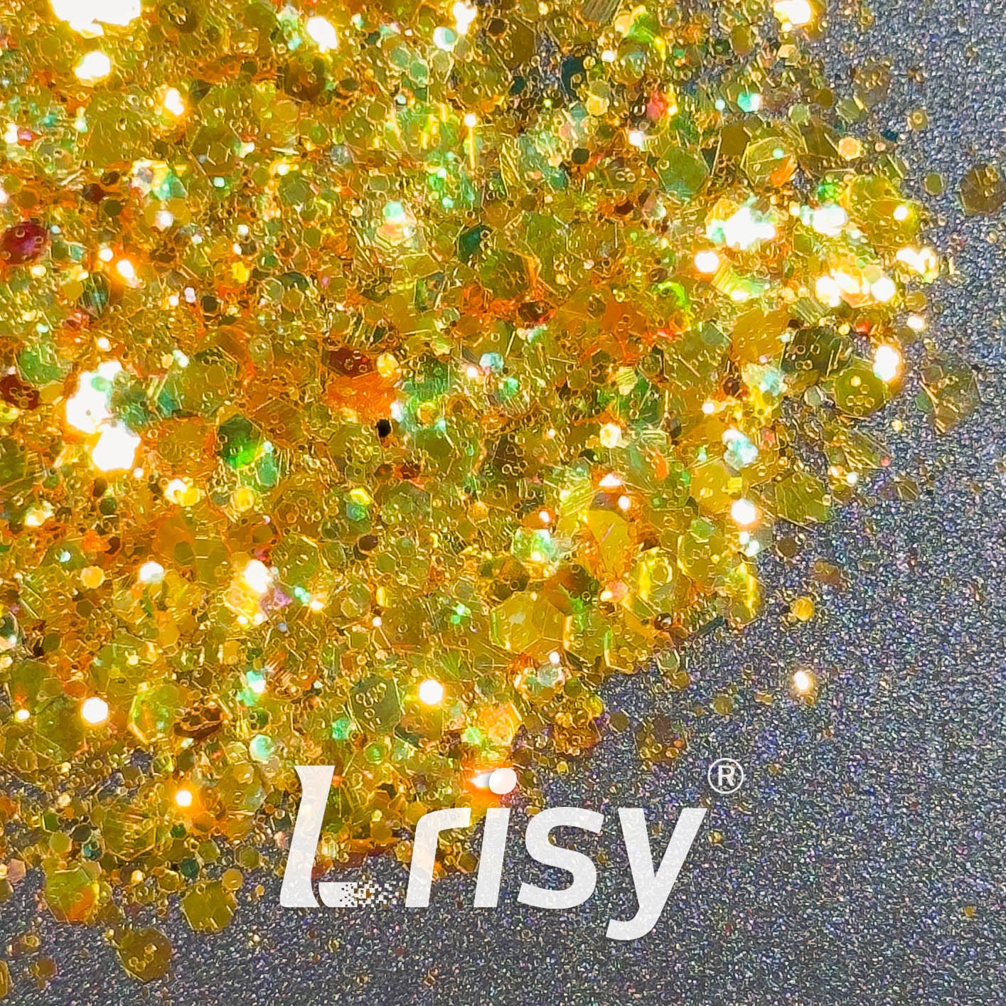 General Mixed Iridescent High Brightness Gold Glitter F332R