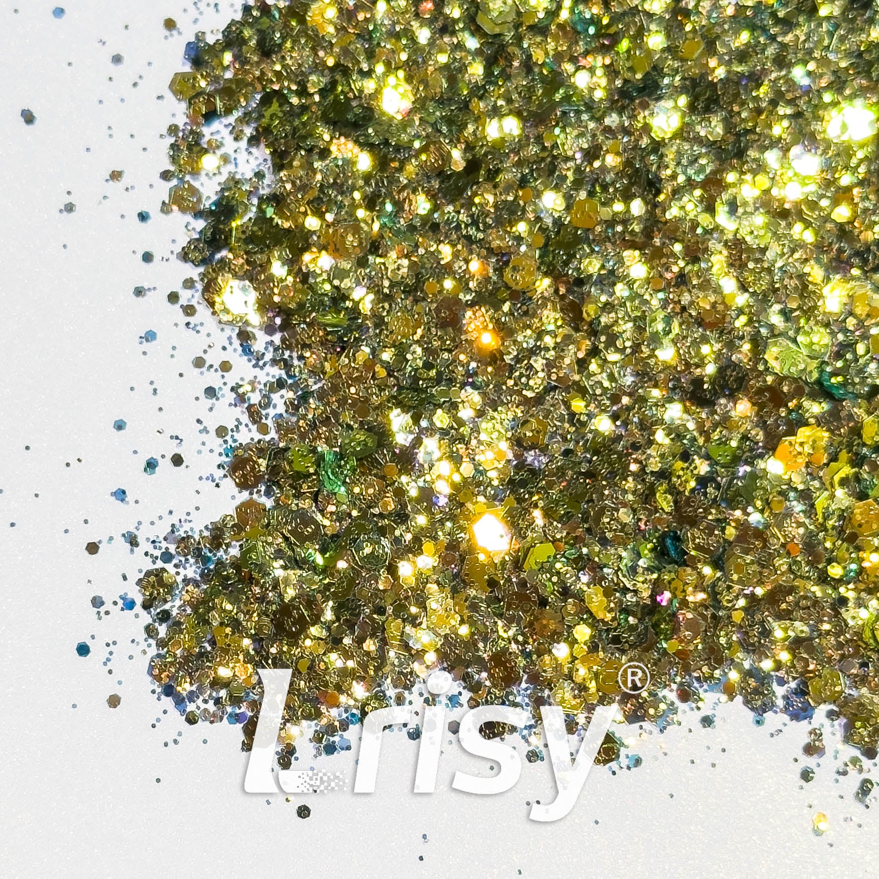 General Mixed Iridescent High Brightness Gold Glitter F333AR