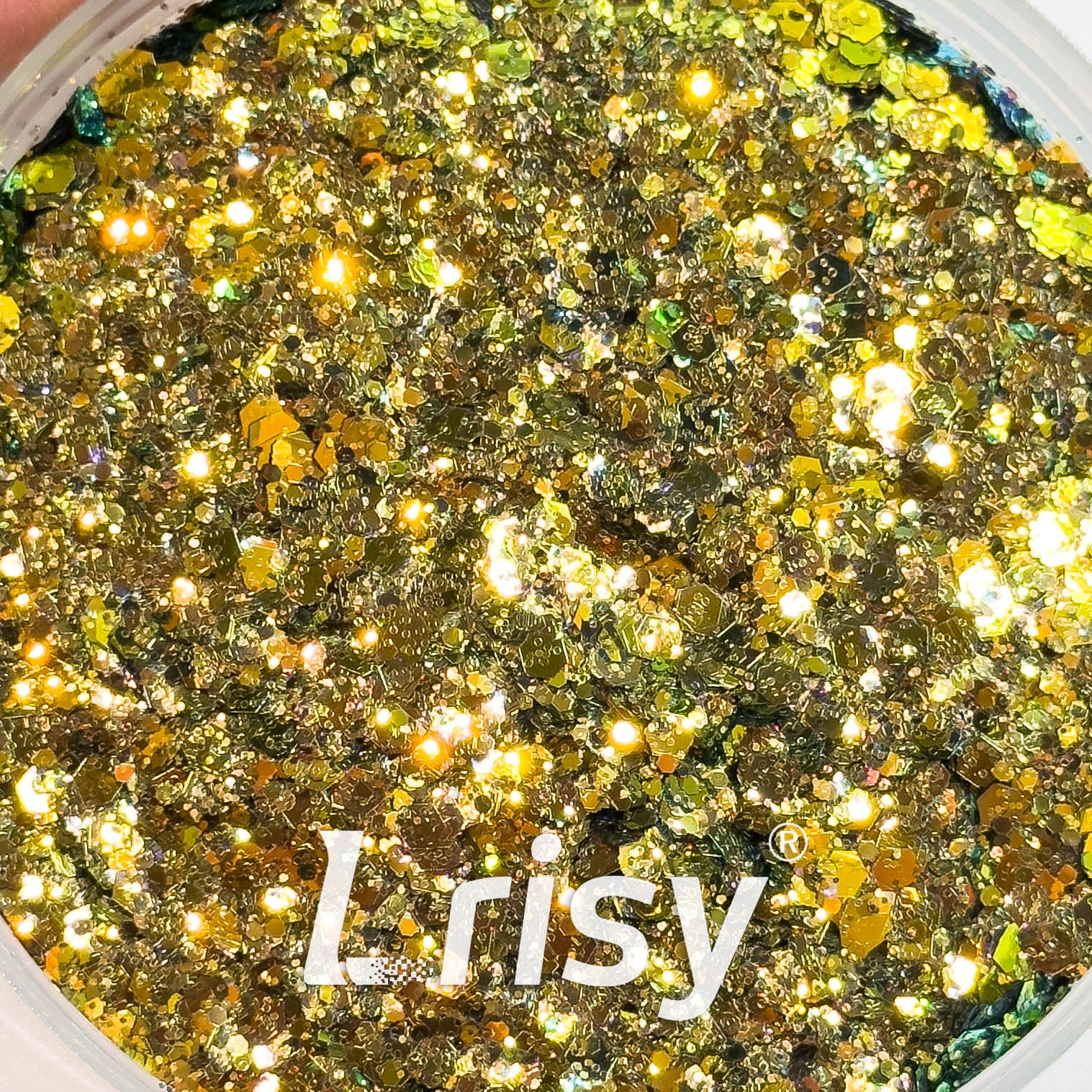 General Mixed Iridescent High Brightness Gold Glitter F333AR