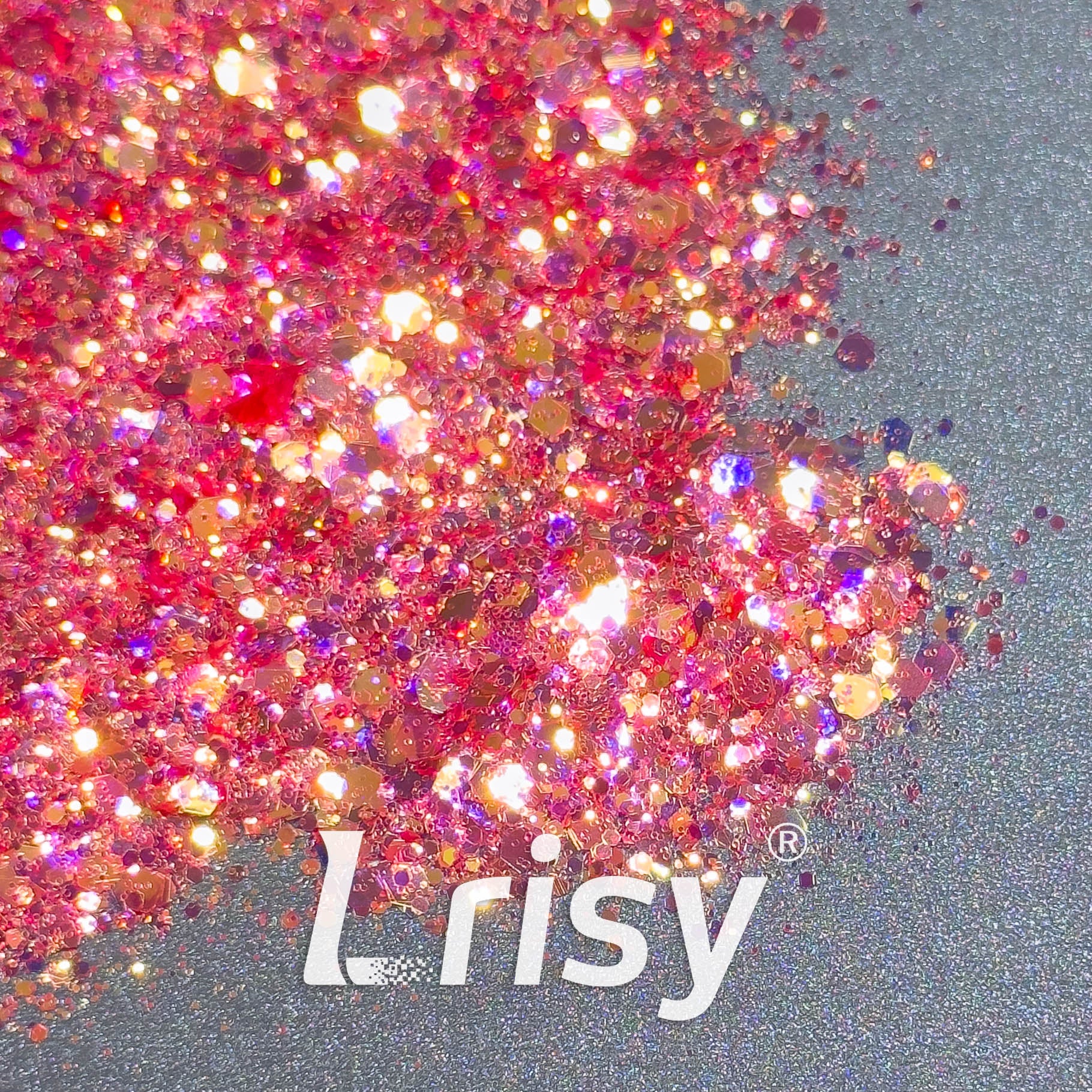 General Mixed Iridescent High Brightness Pink Glitter F335AR