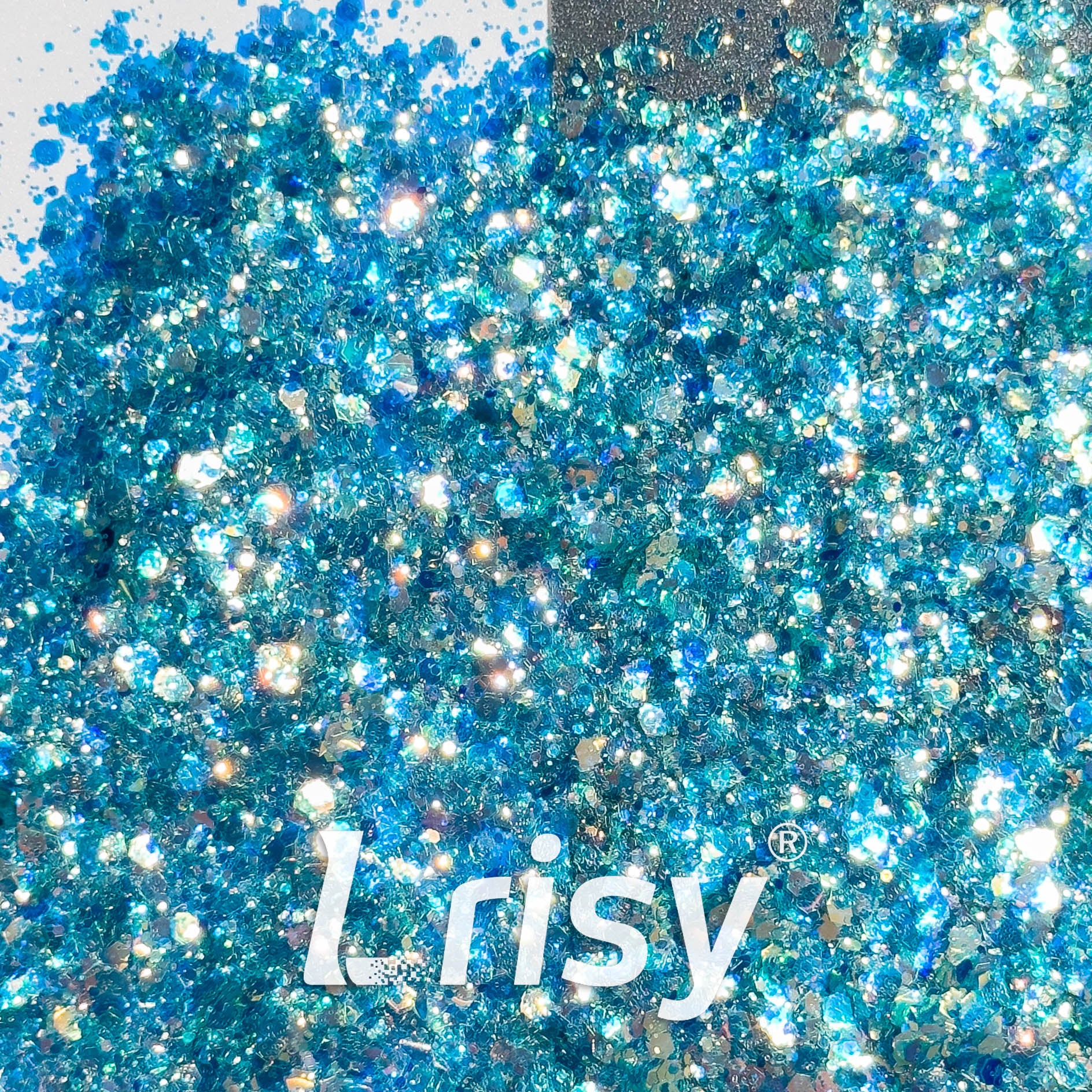 General Mixed Iridescent High Brightness Blue Glitter F336AR