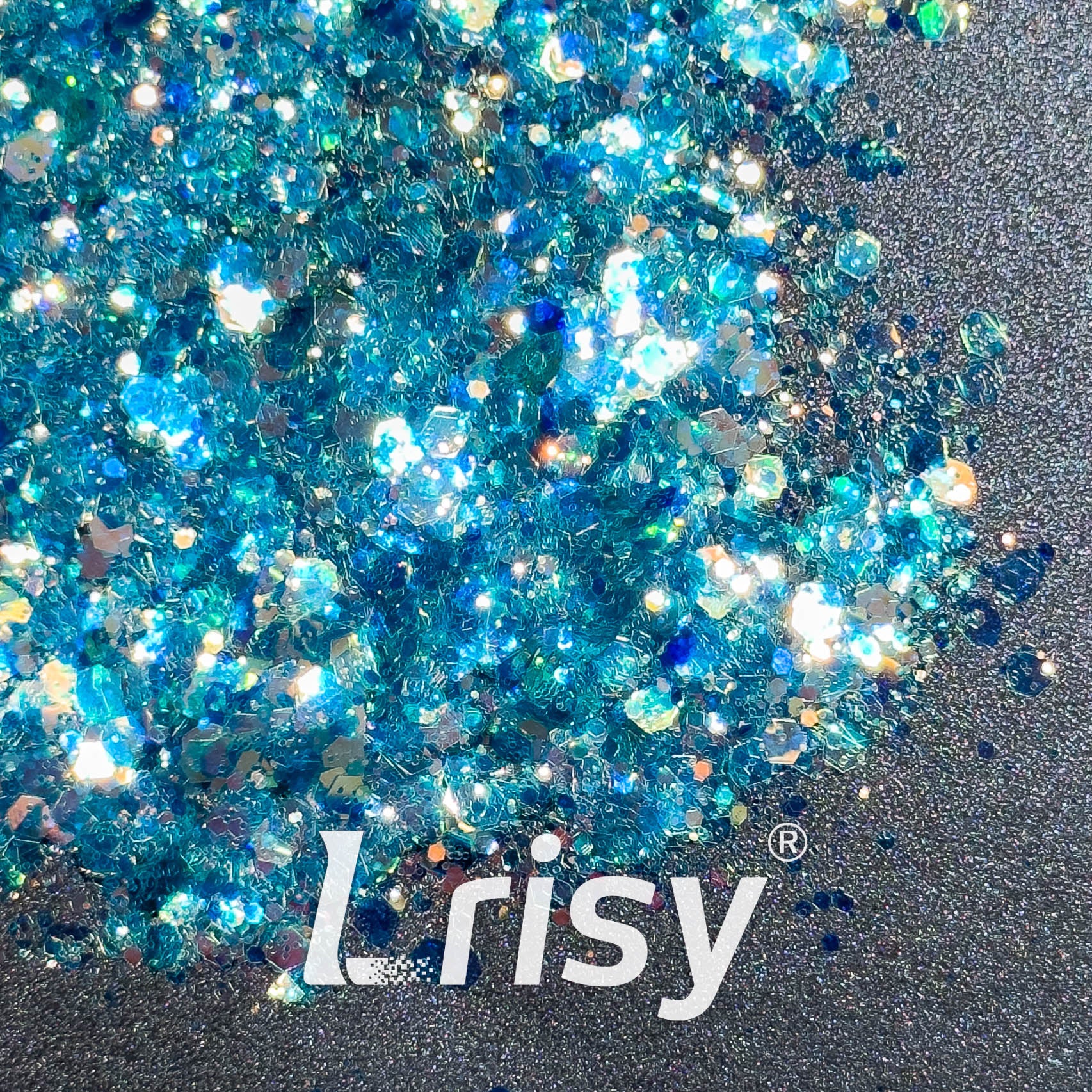 General Mixed Iridescent High Brightness Blue Glitter F336AR