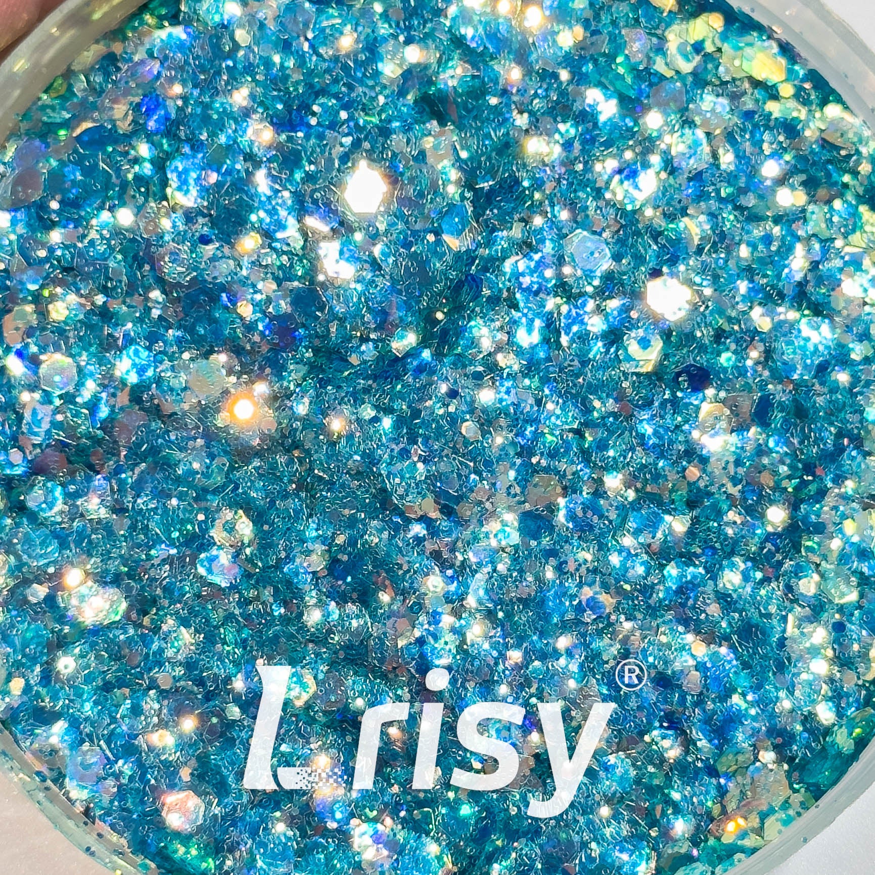 General Mixed Iridescent High Brightness Blue Glitter F336AR